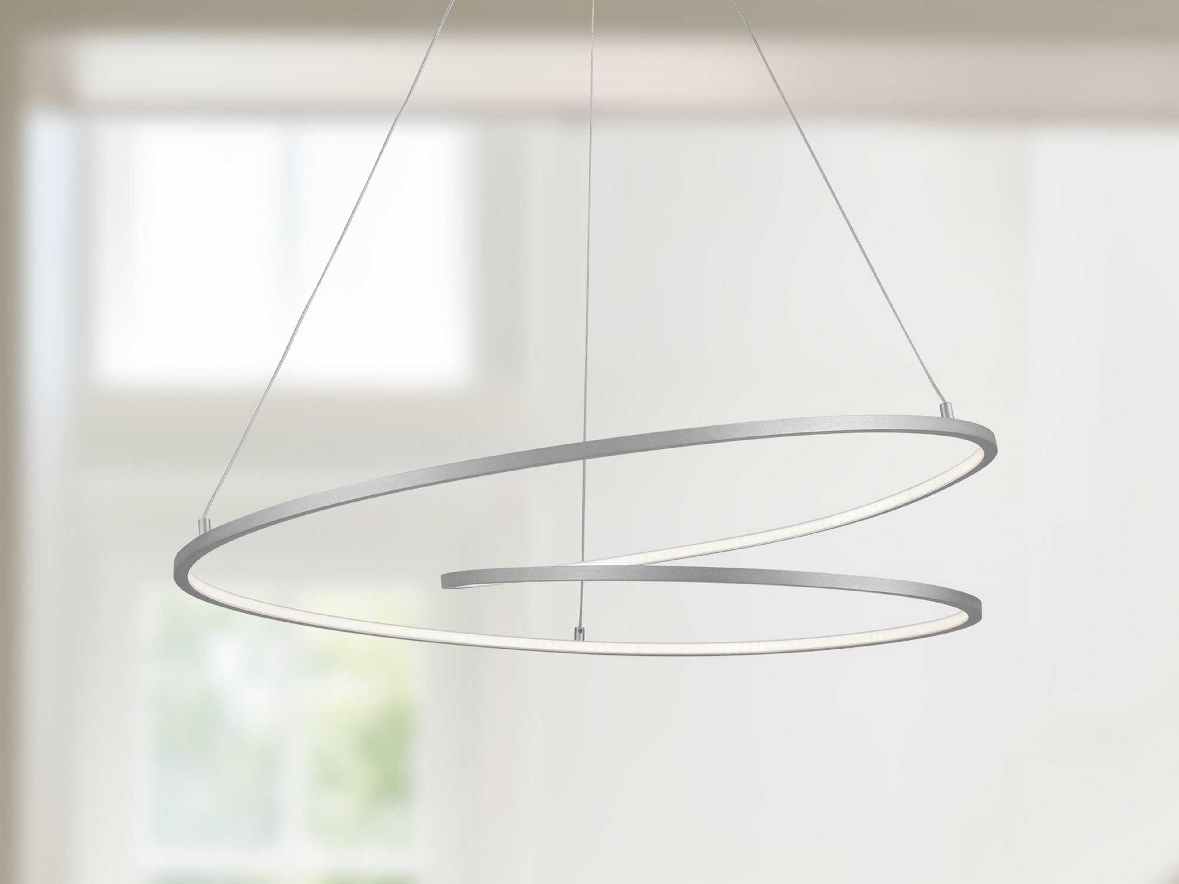 Kuzco Lighting Twist Antique Silver Pendant