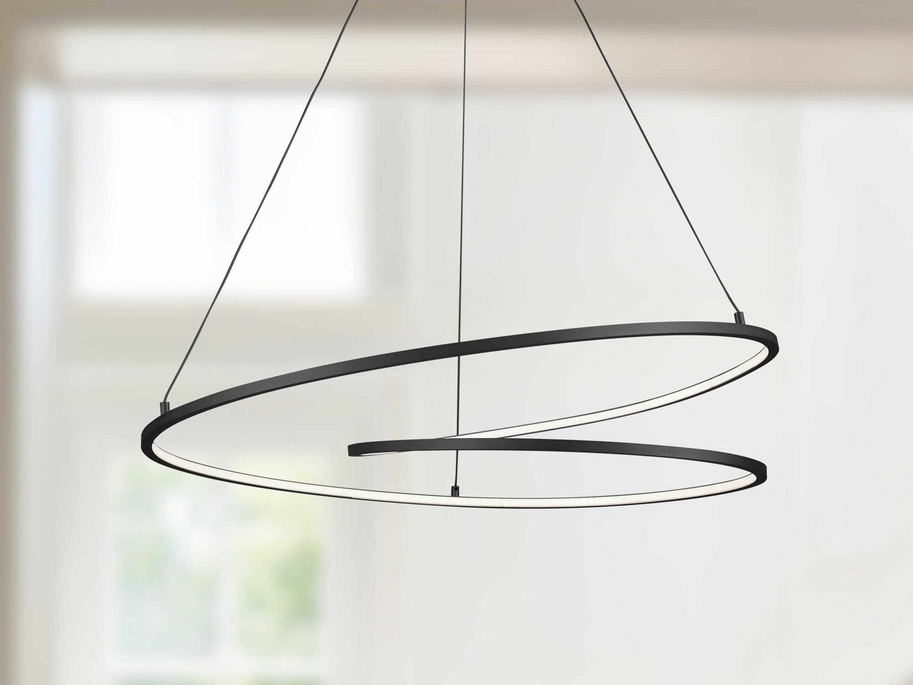 Kuzco Lighting Twist Black Pendant