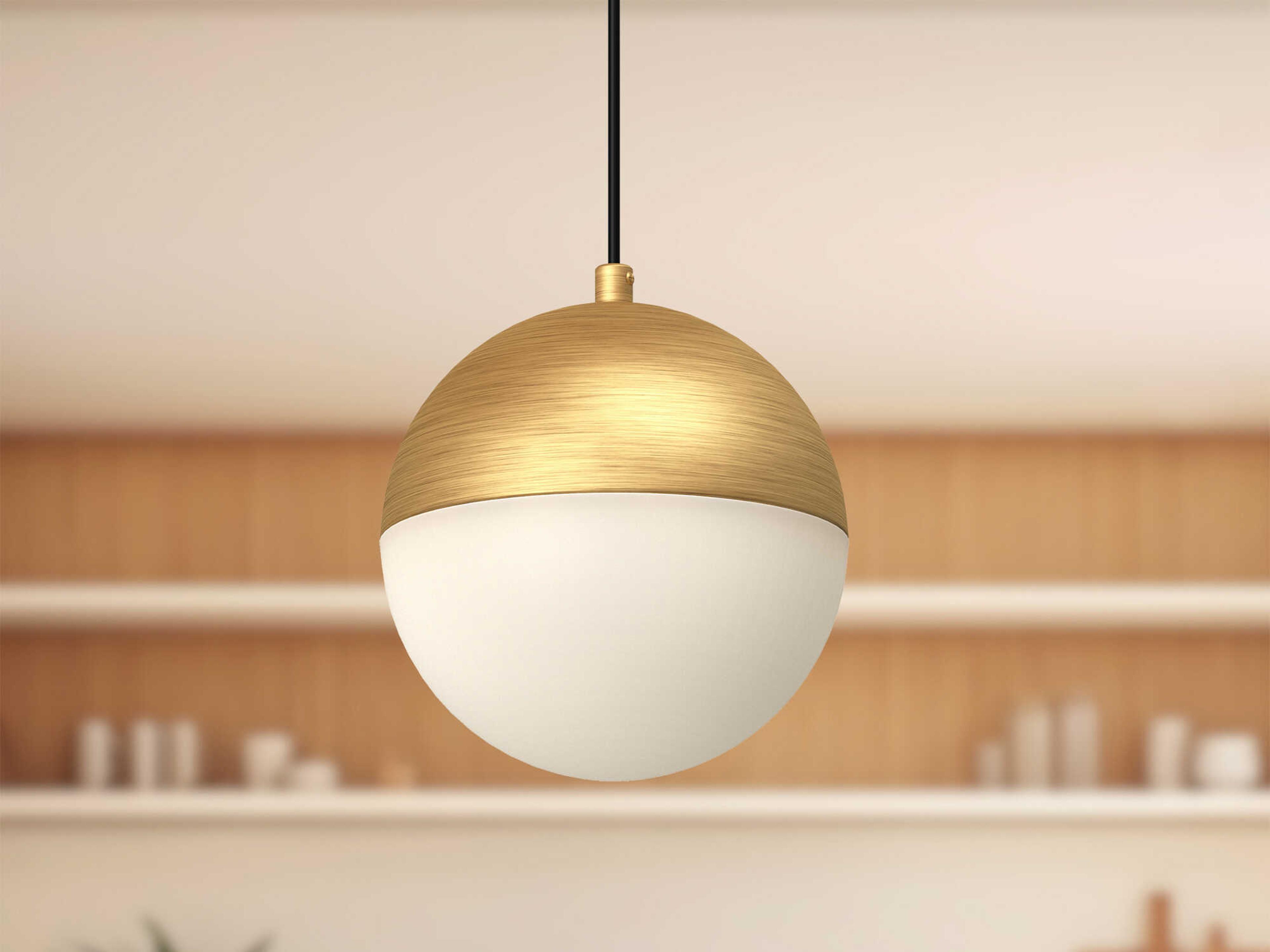 Kuzco Lighting Monae Brushed Gold Globe Mini Pendant