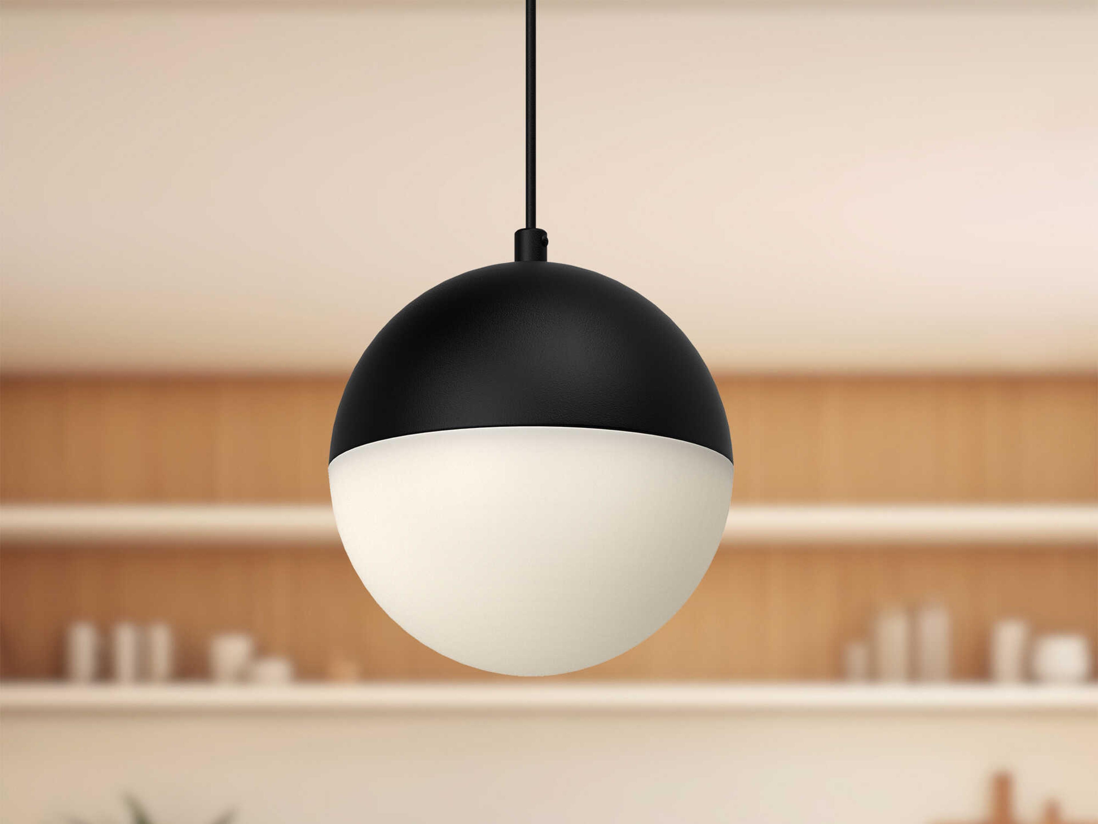 Kuzco Lighting Monae Black Globe Mini Pendant
