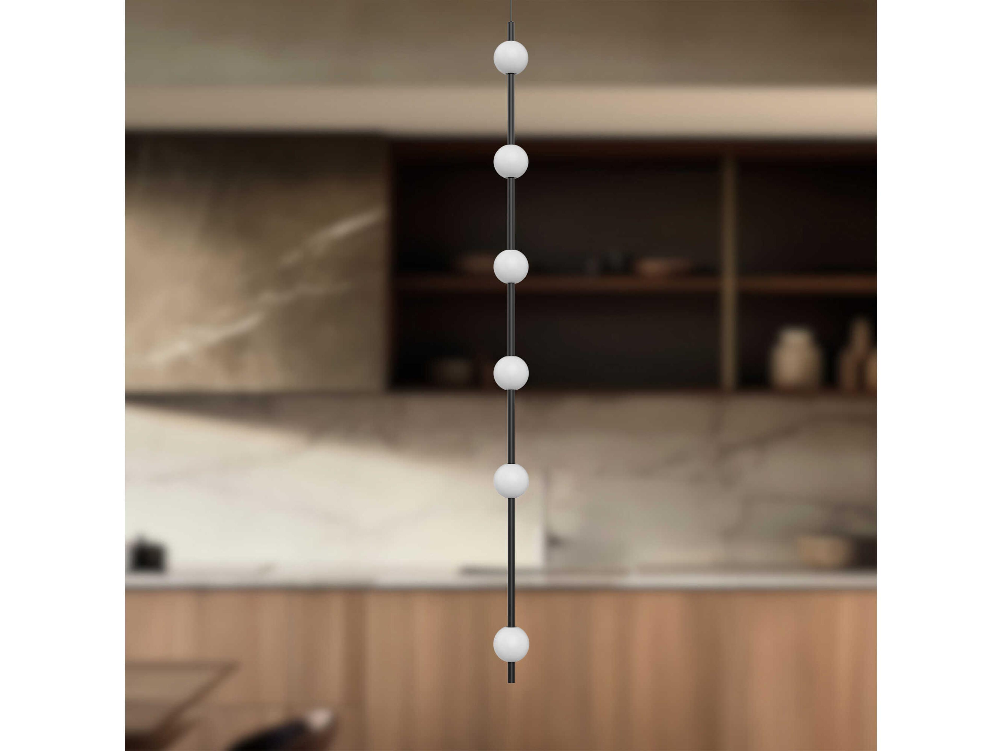 Kuzco Lighting Misaki Black Linear Mini Pendant