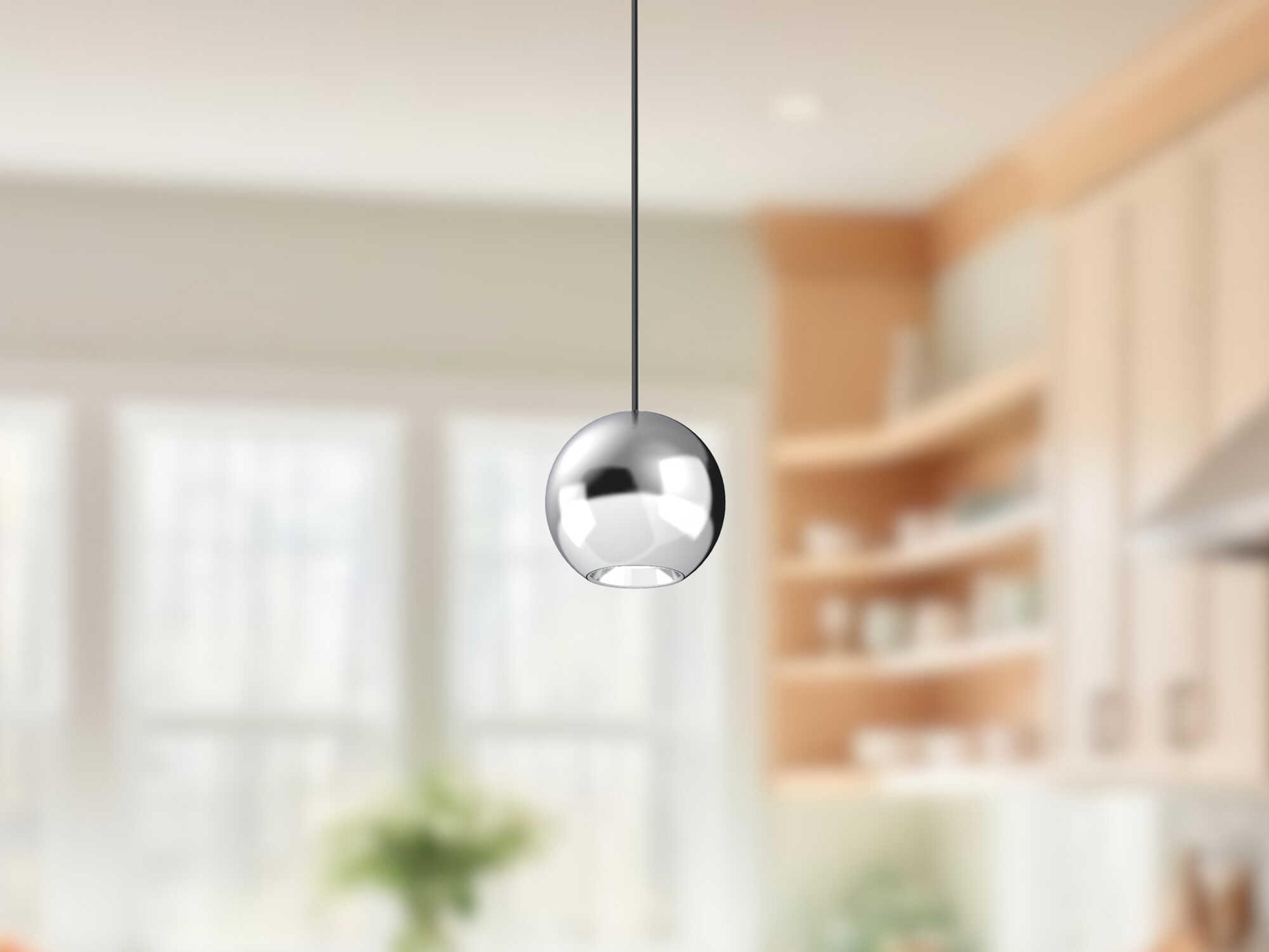 Kuzco Lighting Exo Chrome Globe Mini Pendant