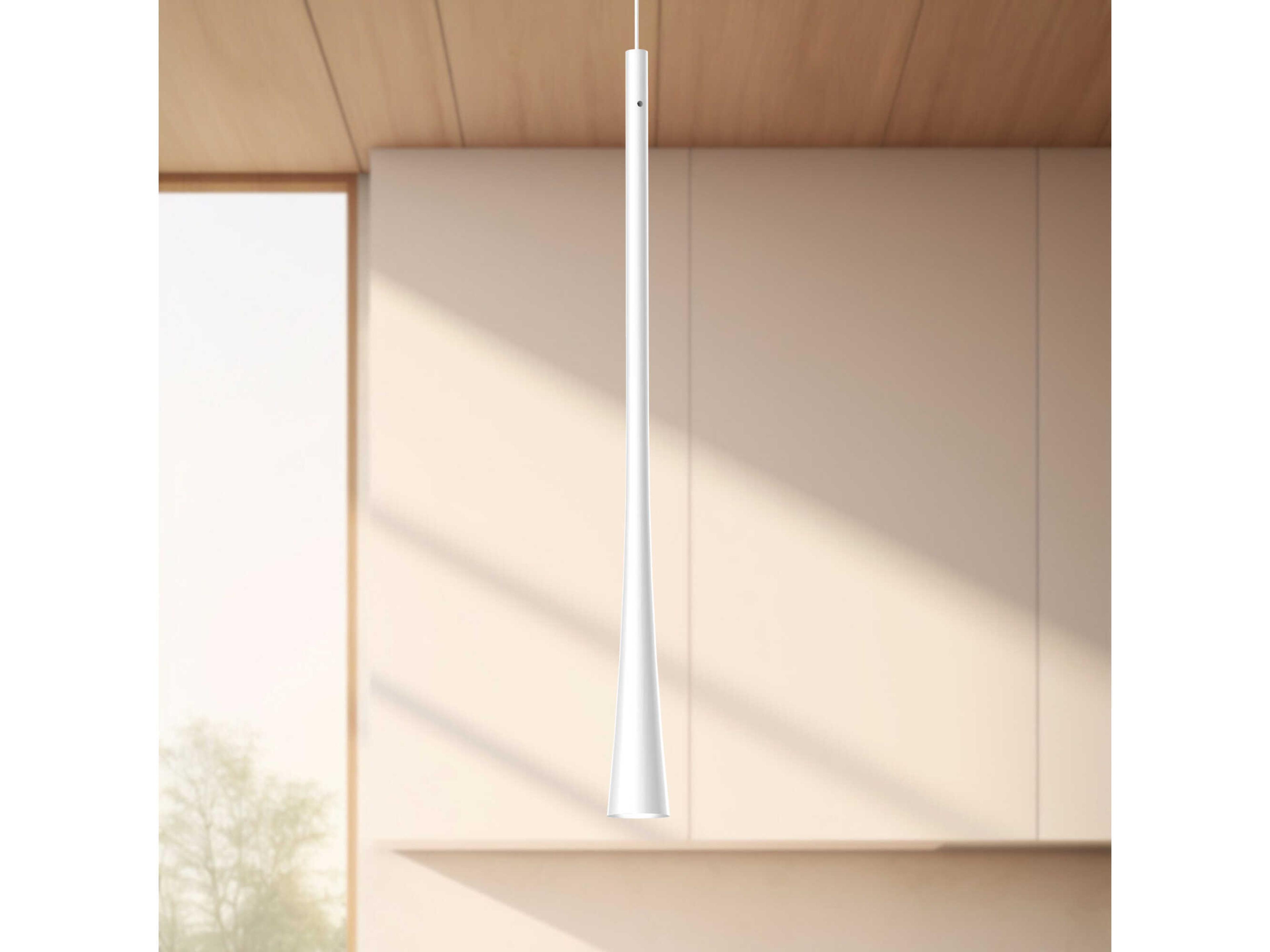 Kuzco Lighting Taper White Mini Pendant