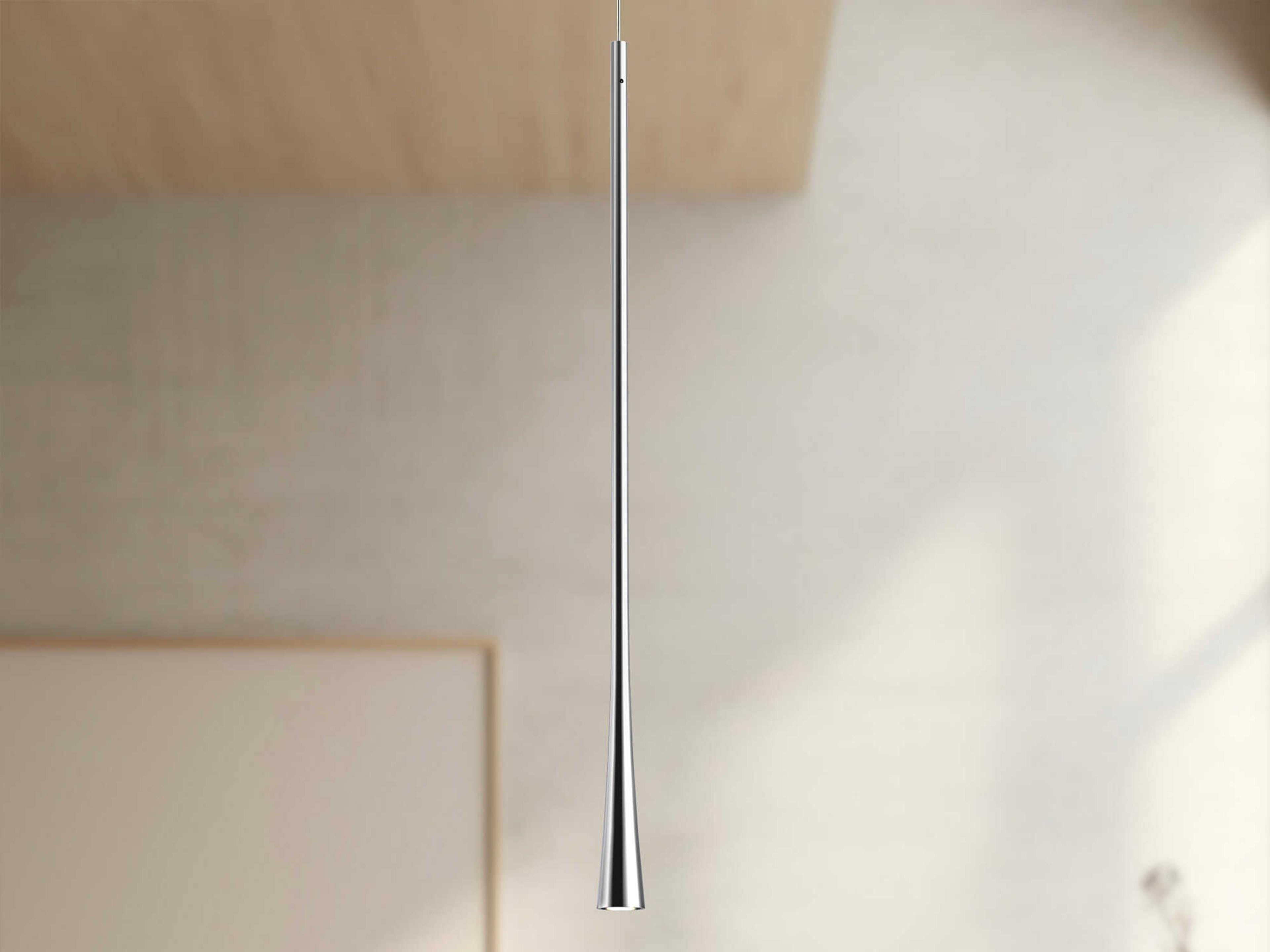 Kuzco Lighting Taper Chrome Mini Pendant