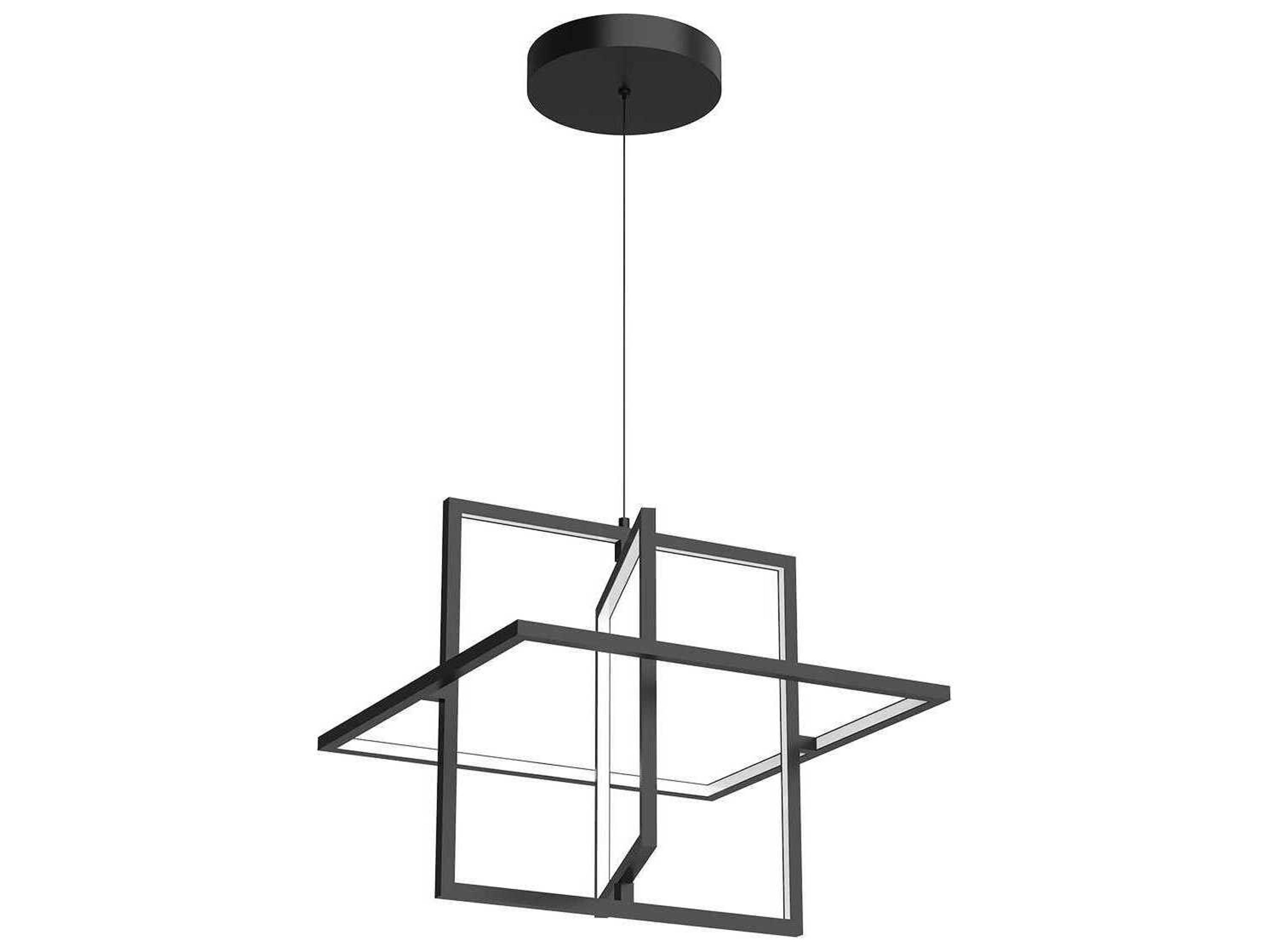 Kuzco Lighting Mondrian Black Geometric Pendant