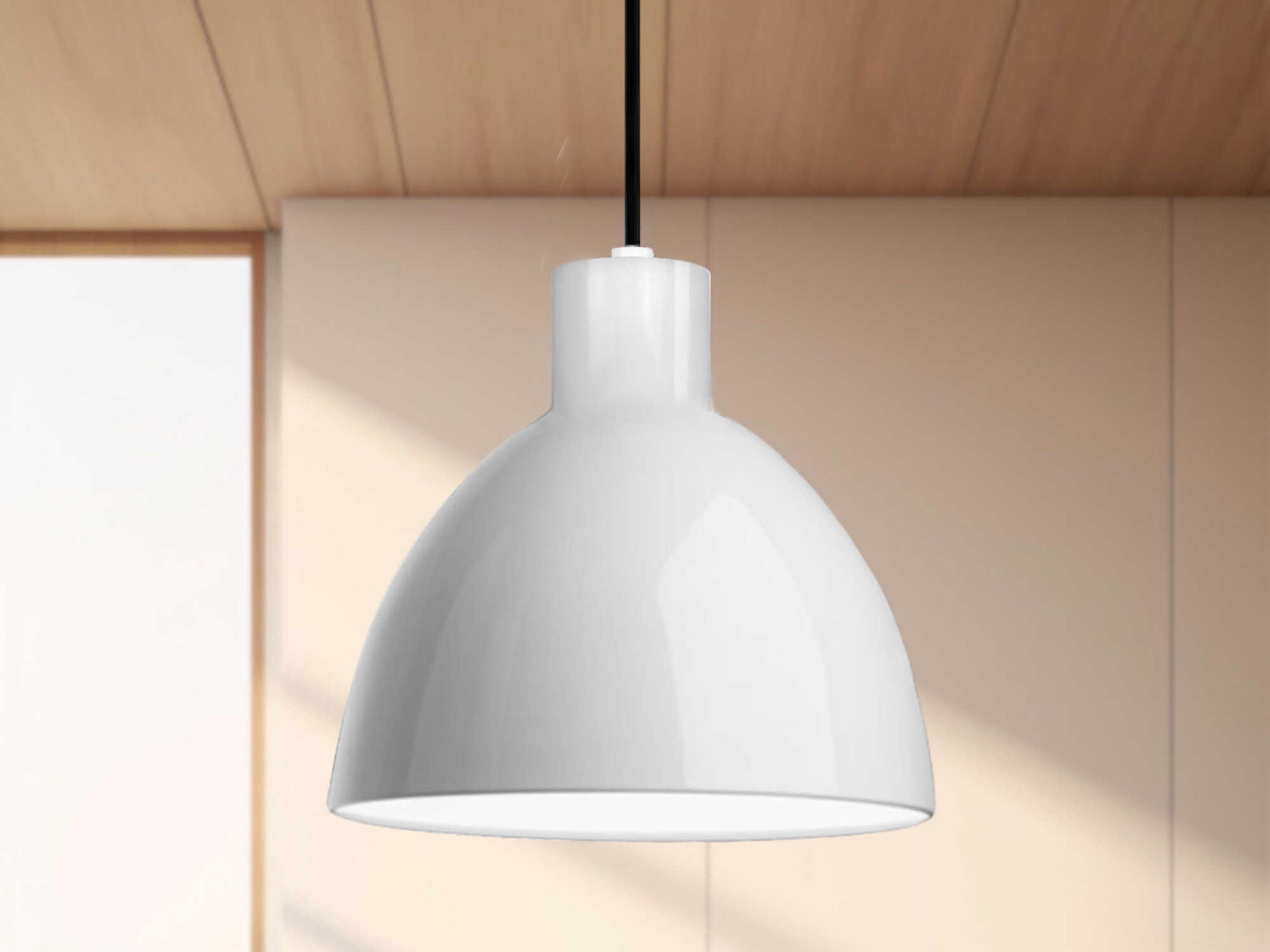 Kuzco Lighting Chroma Glossy White Dome Mini Pendant