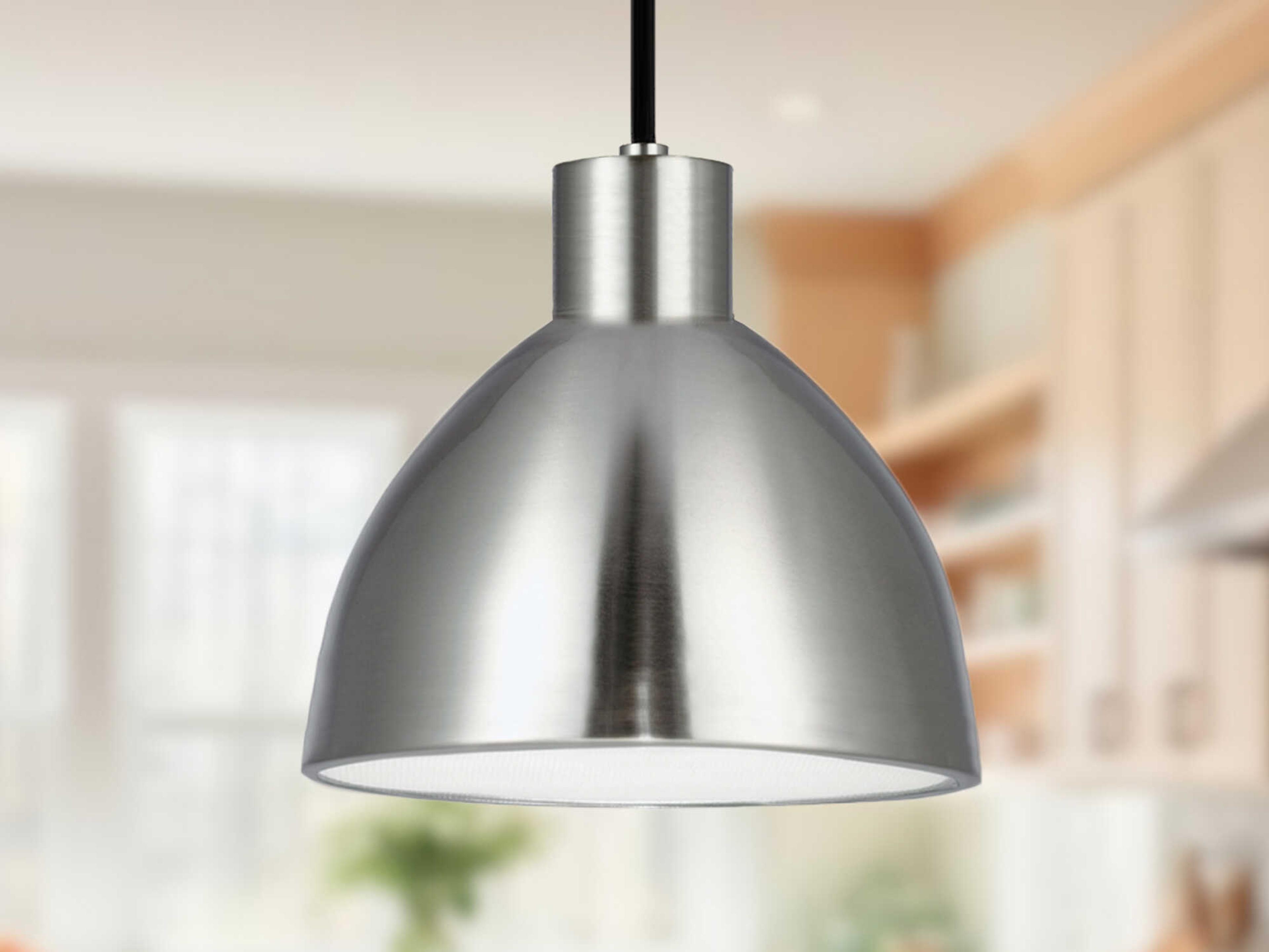 Kuzco Lighting Chroma Brushed Nickel Dome Pendant