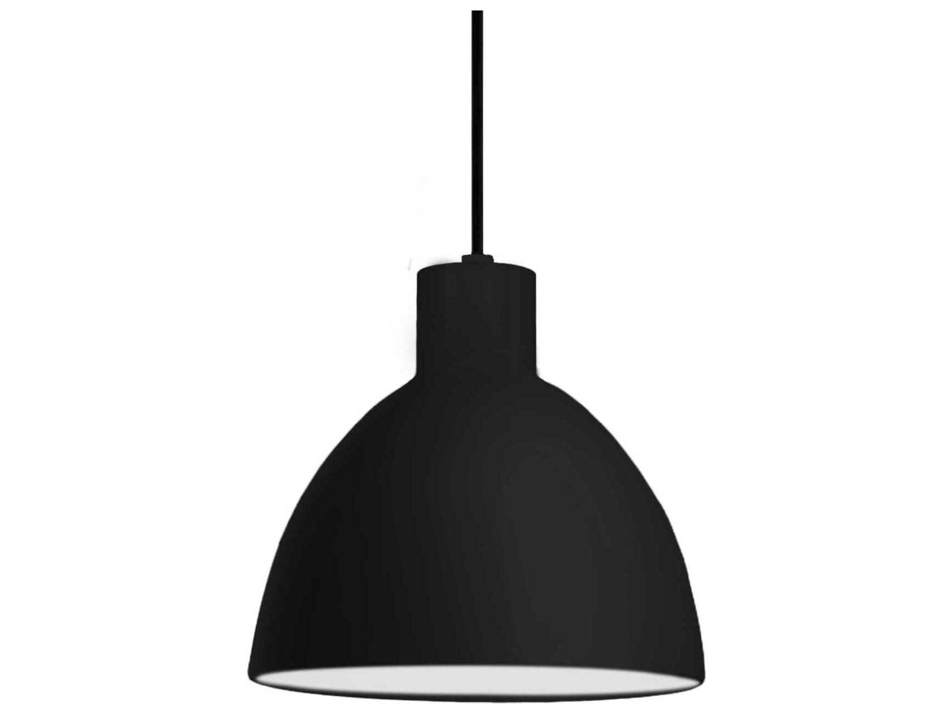 Chroma Black Dome Pendant