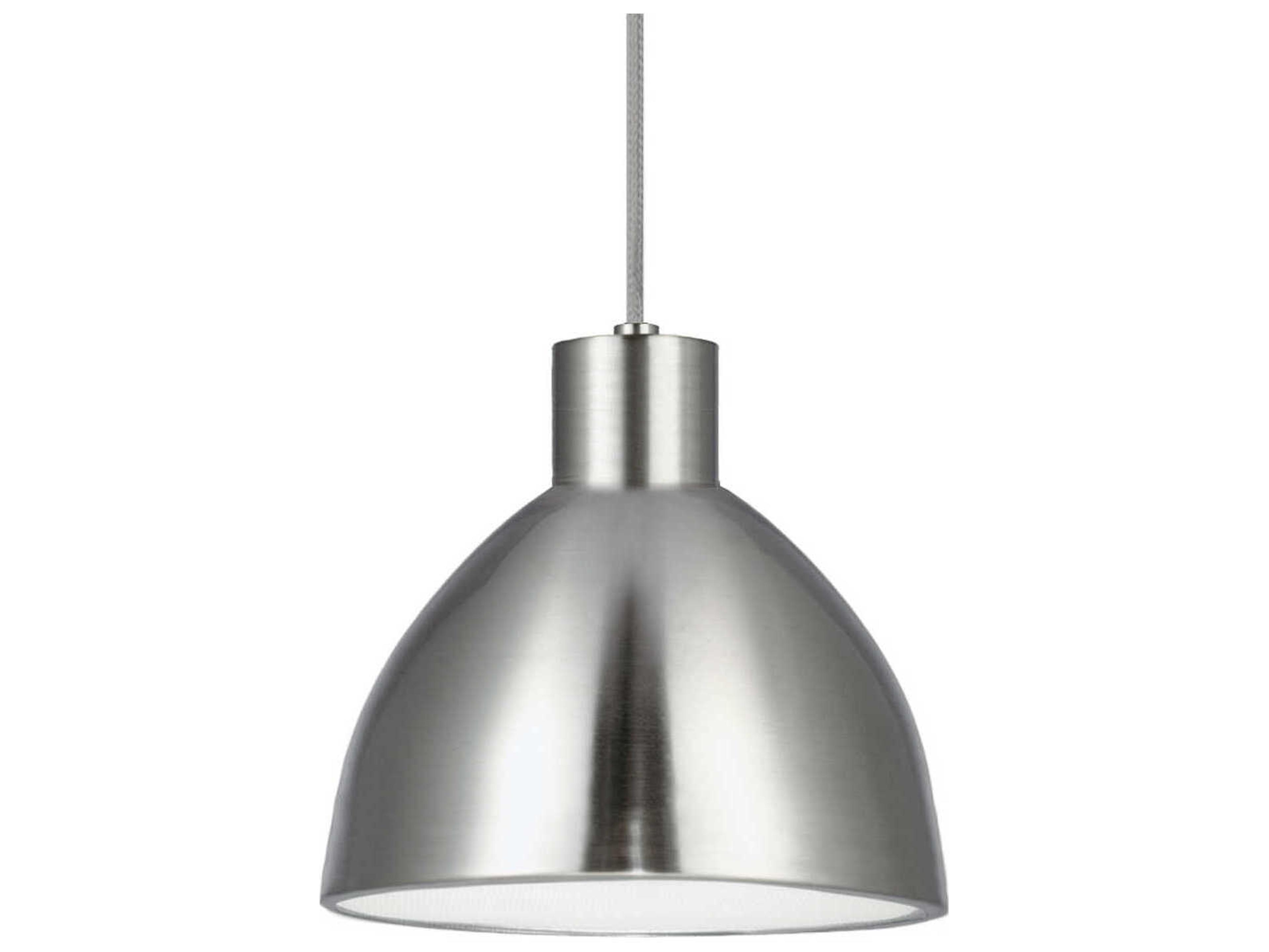 Chroma Brushed Nickel Dome Pendant