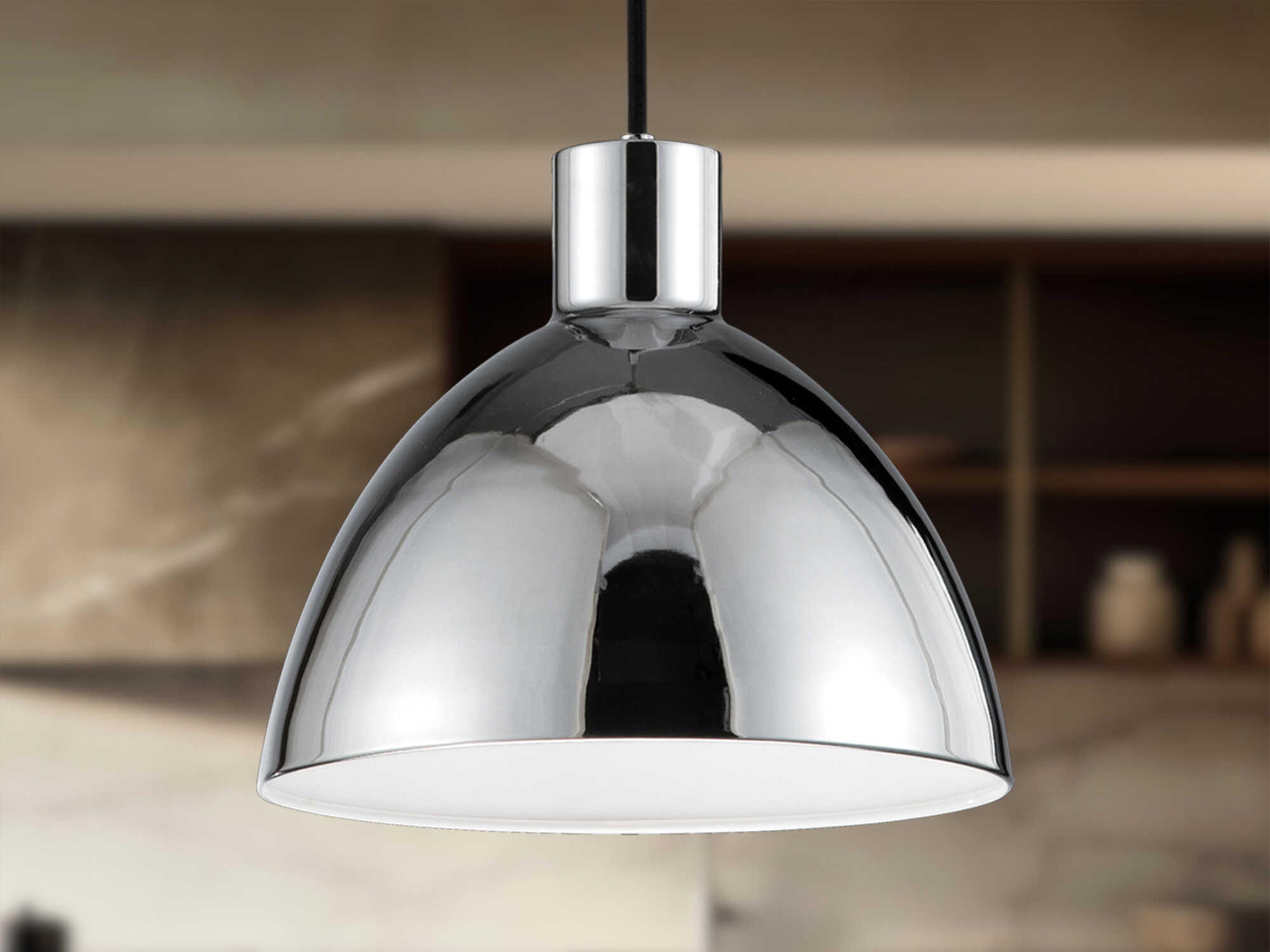 Kuzco Lighting Chroma Chrome Dome Pendant