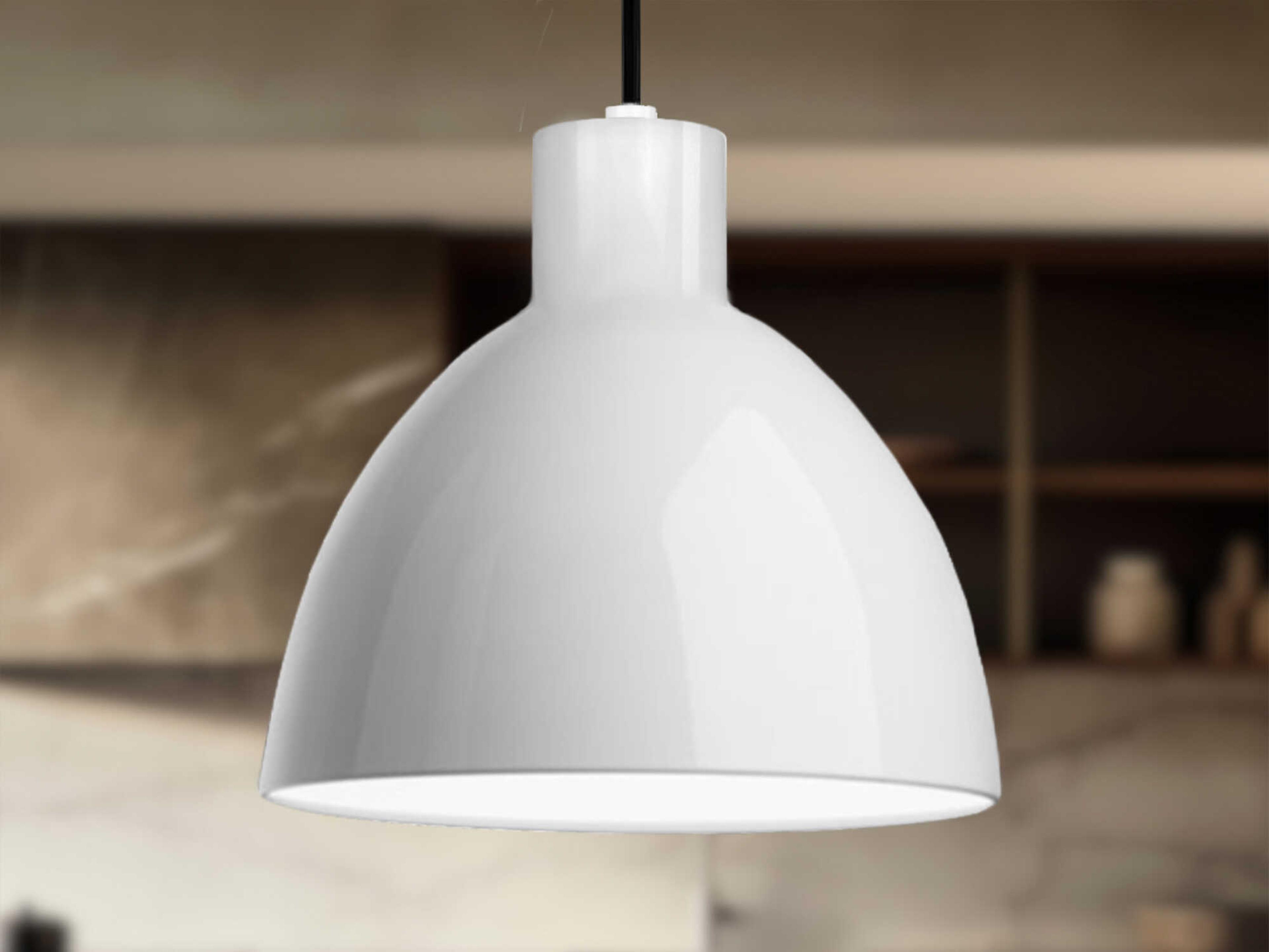 Kuzco Lighting Chroma White Dome Mini Pendant