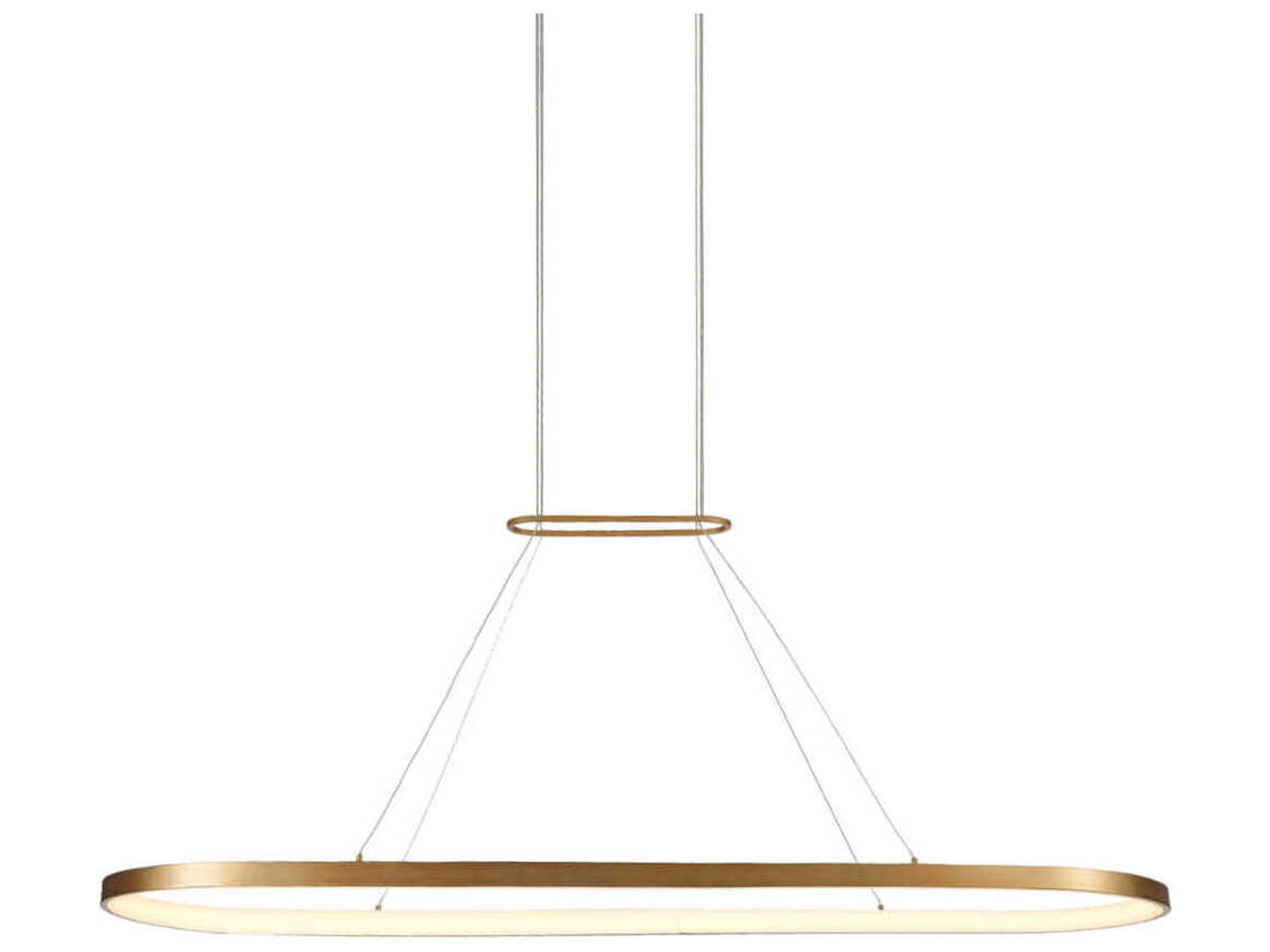 Eerie Antique Brass Round Island Pendant