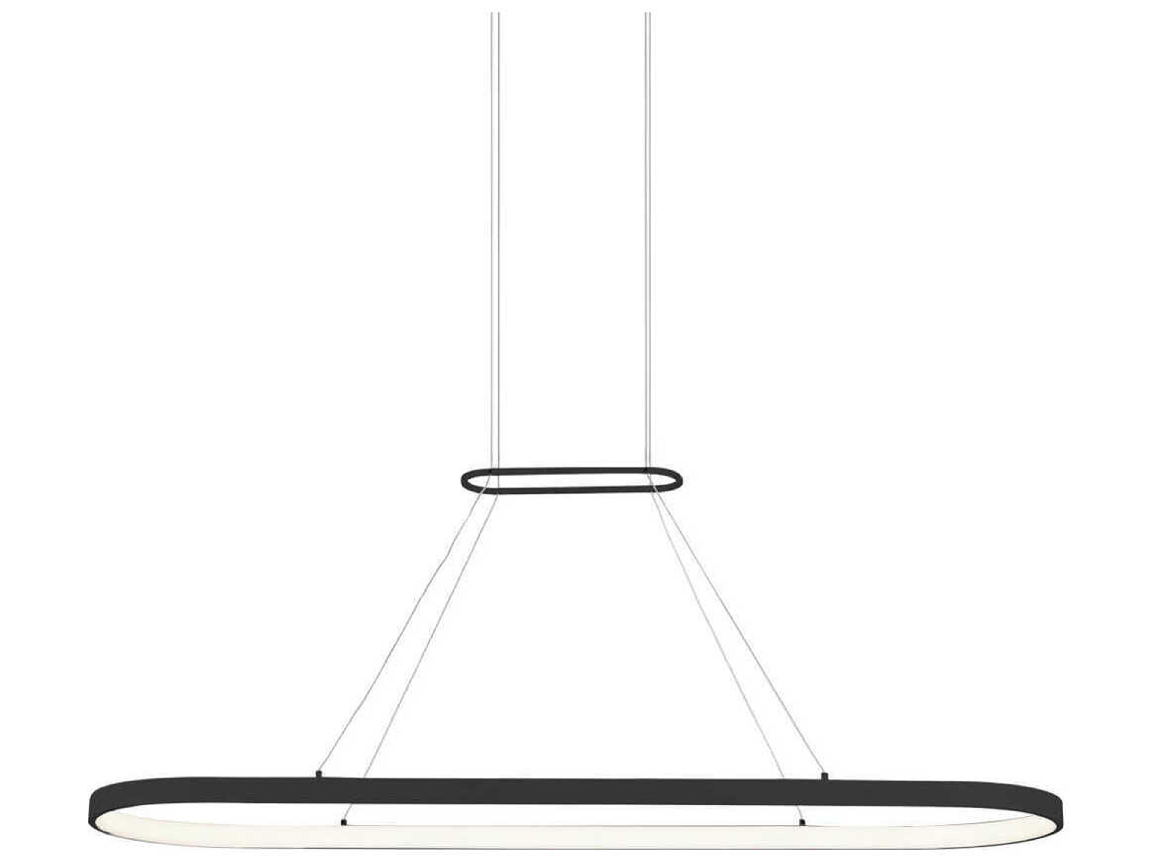 Eerie Black Round Island Pendant