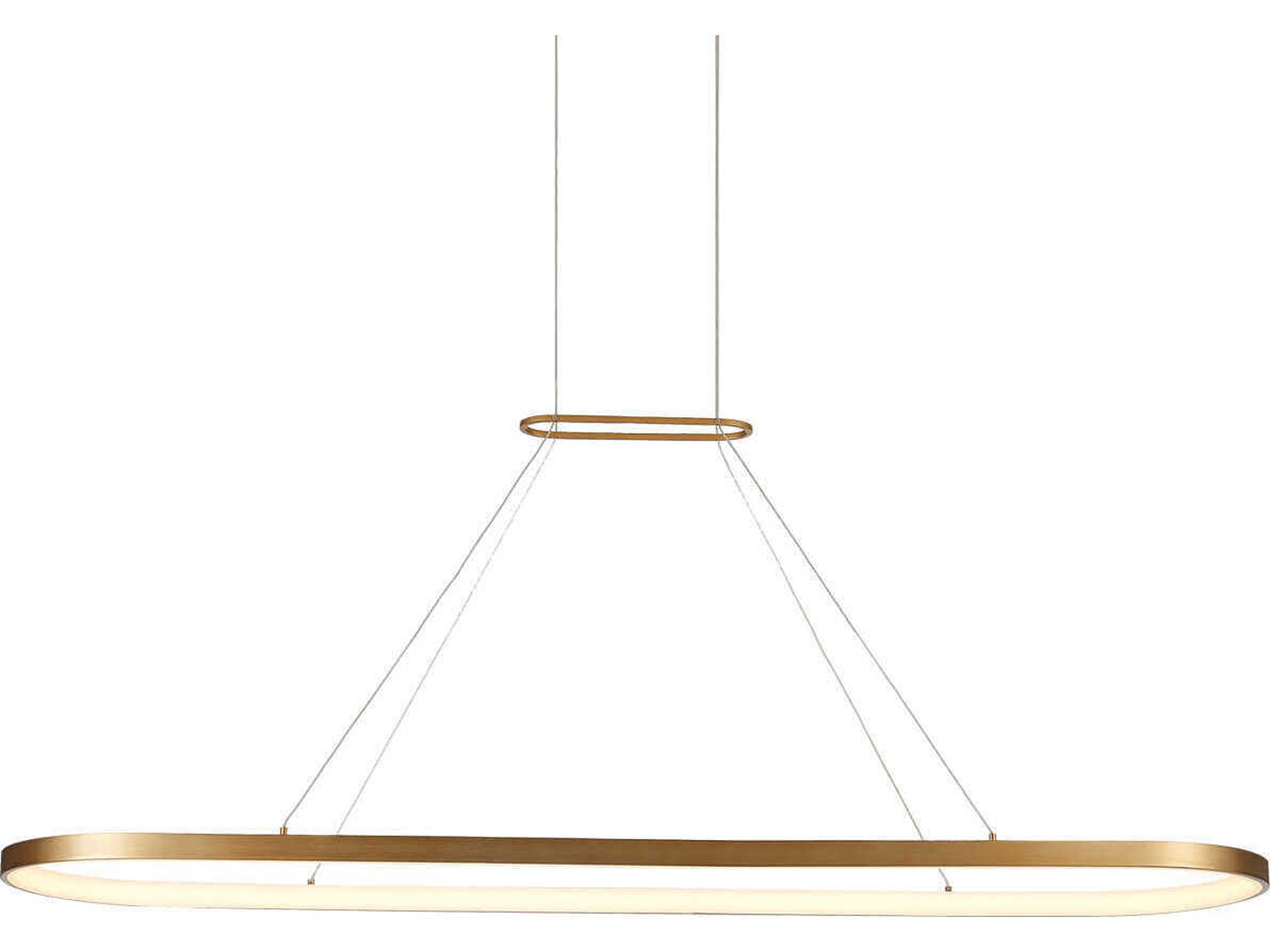 Eerie Antique Brass Round Island Pendant