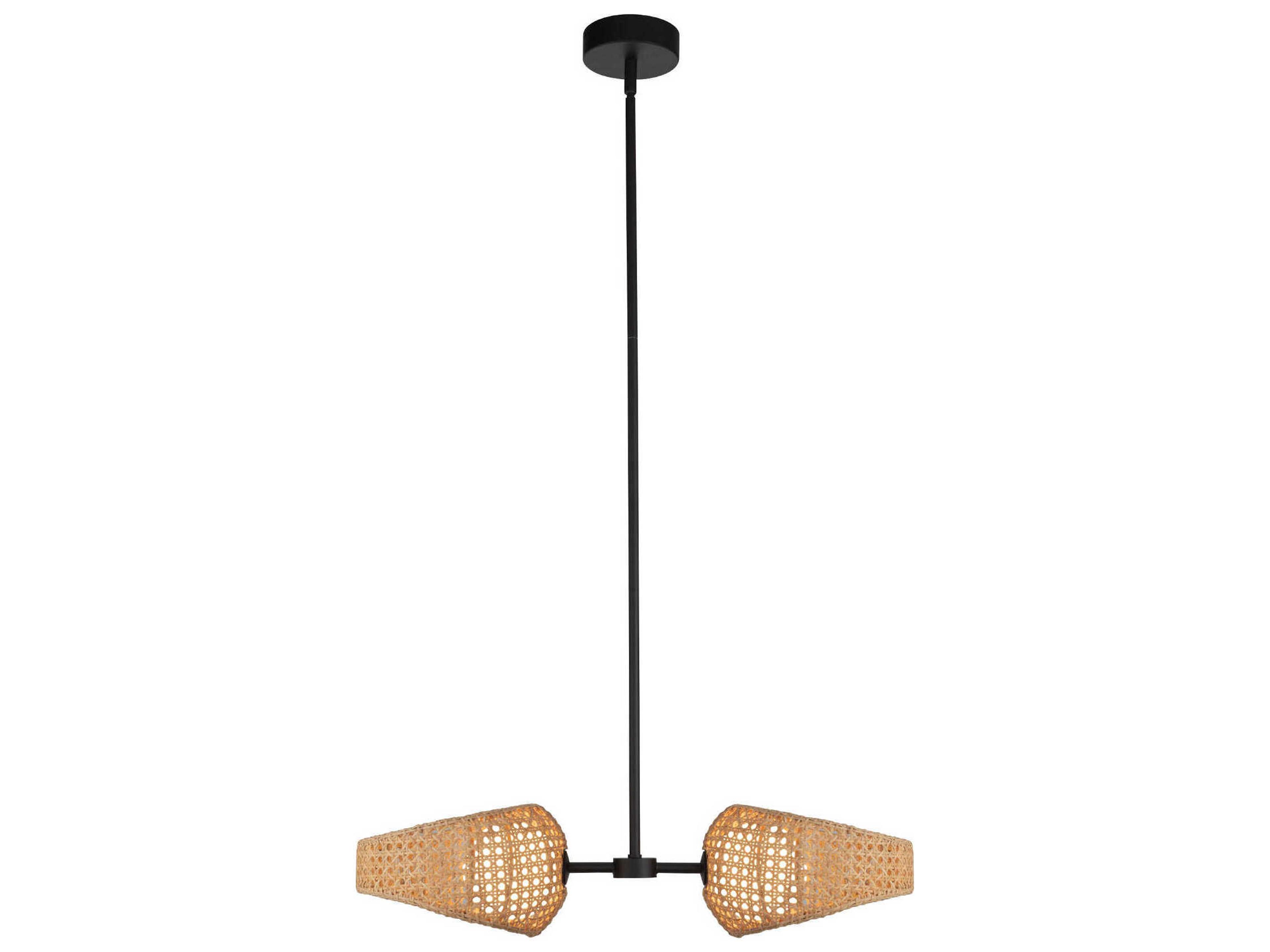 Kuzco Lighting Lanai Black Round Island Pendant