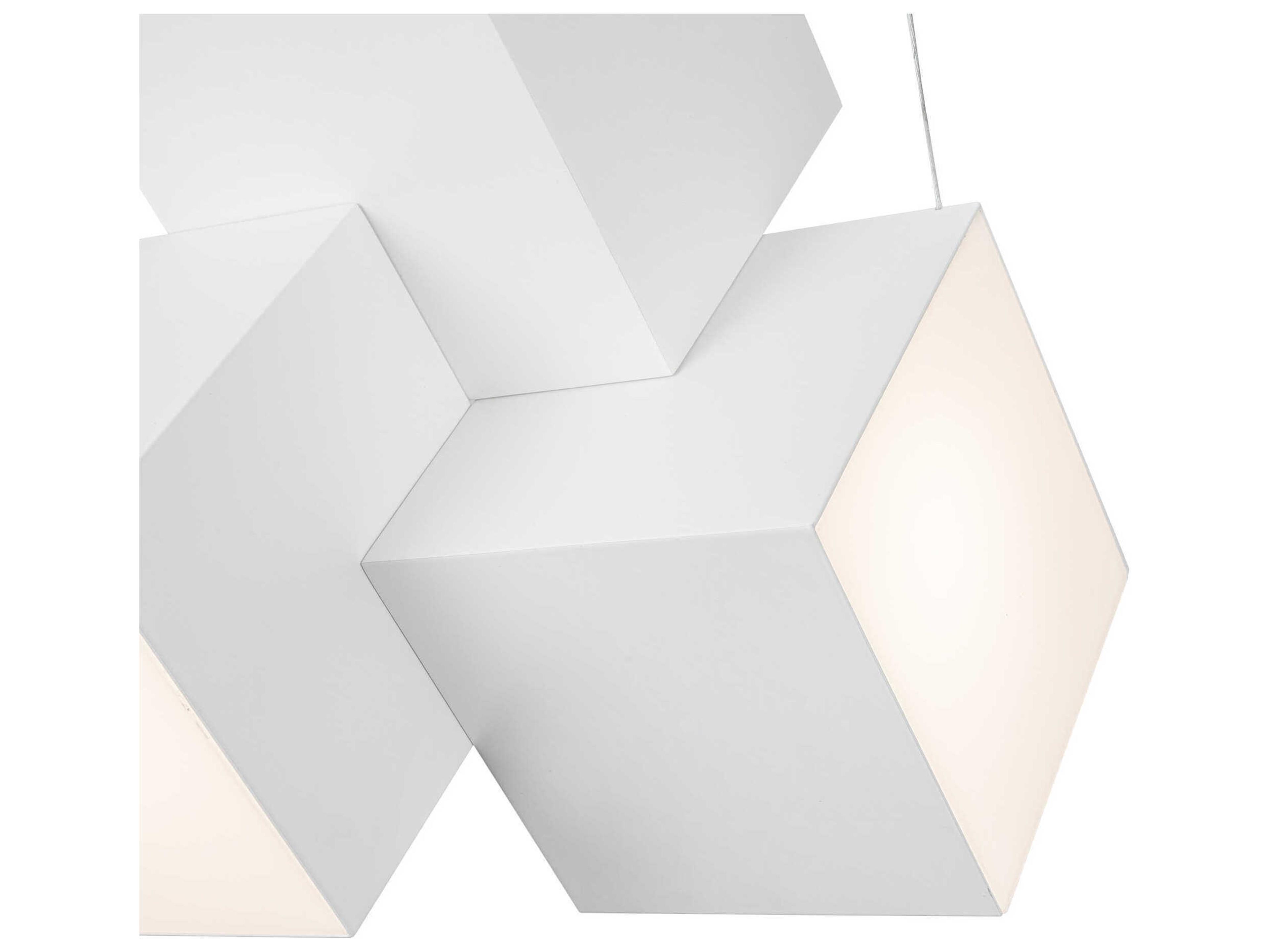 Kuzco Lighting Tetra White Geometric Pendant