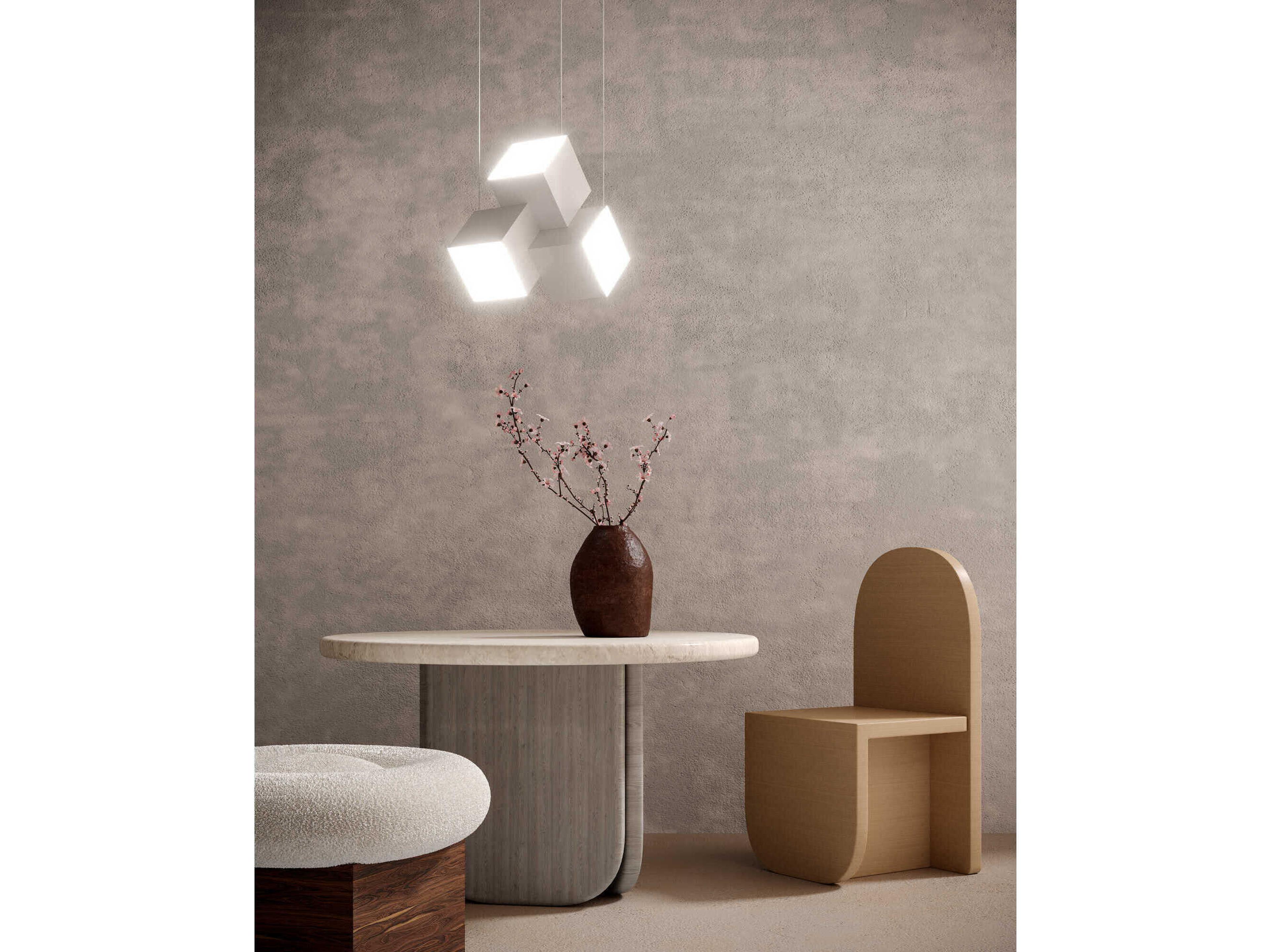 Kuzco Lighting Tetra White Geometric Pendant