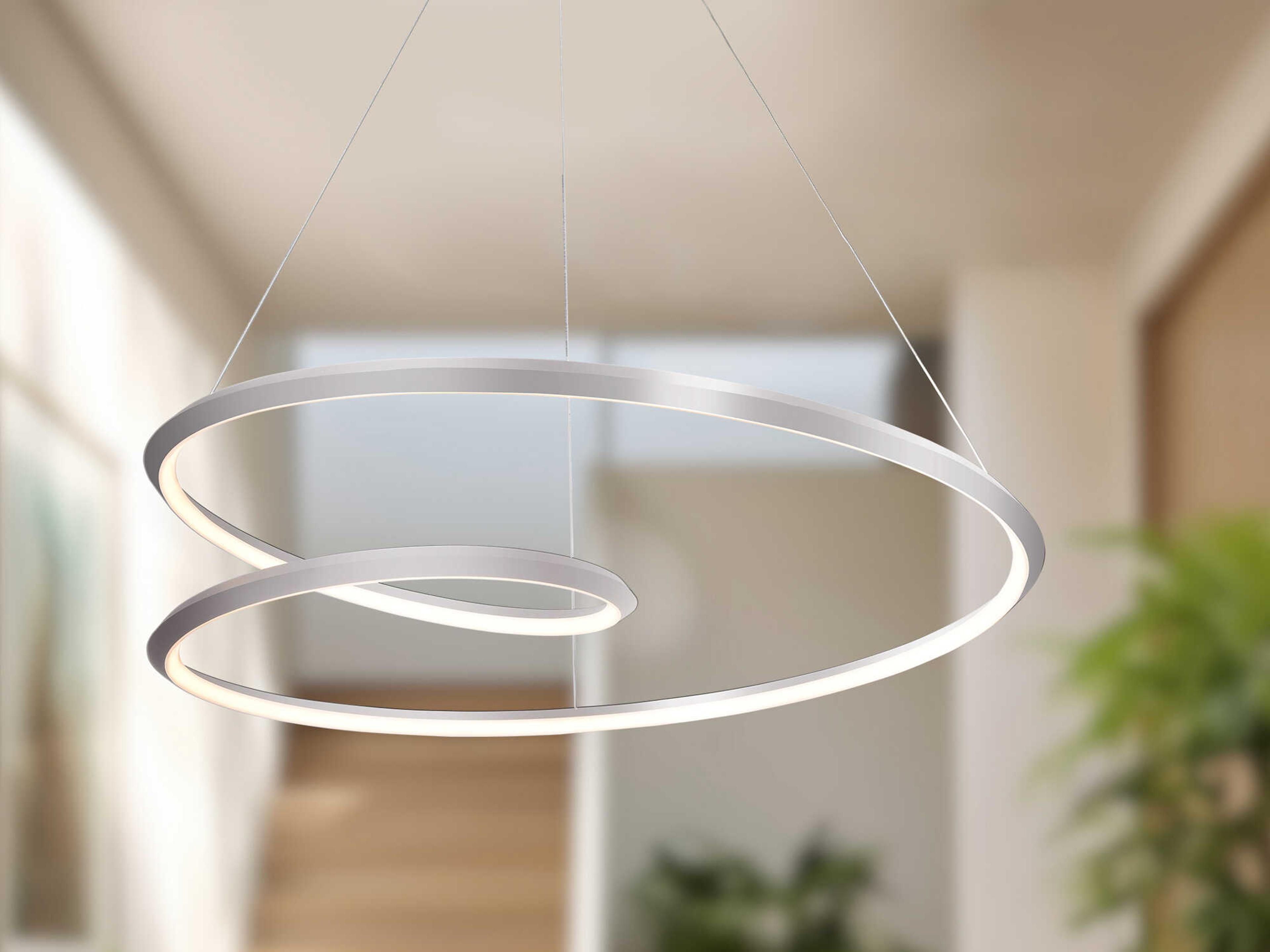 Kuzco Lighting Ampersand Brushed Nickel Pendant