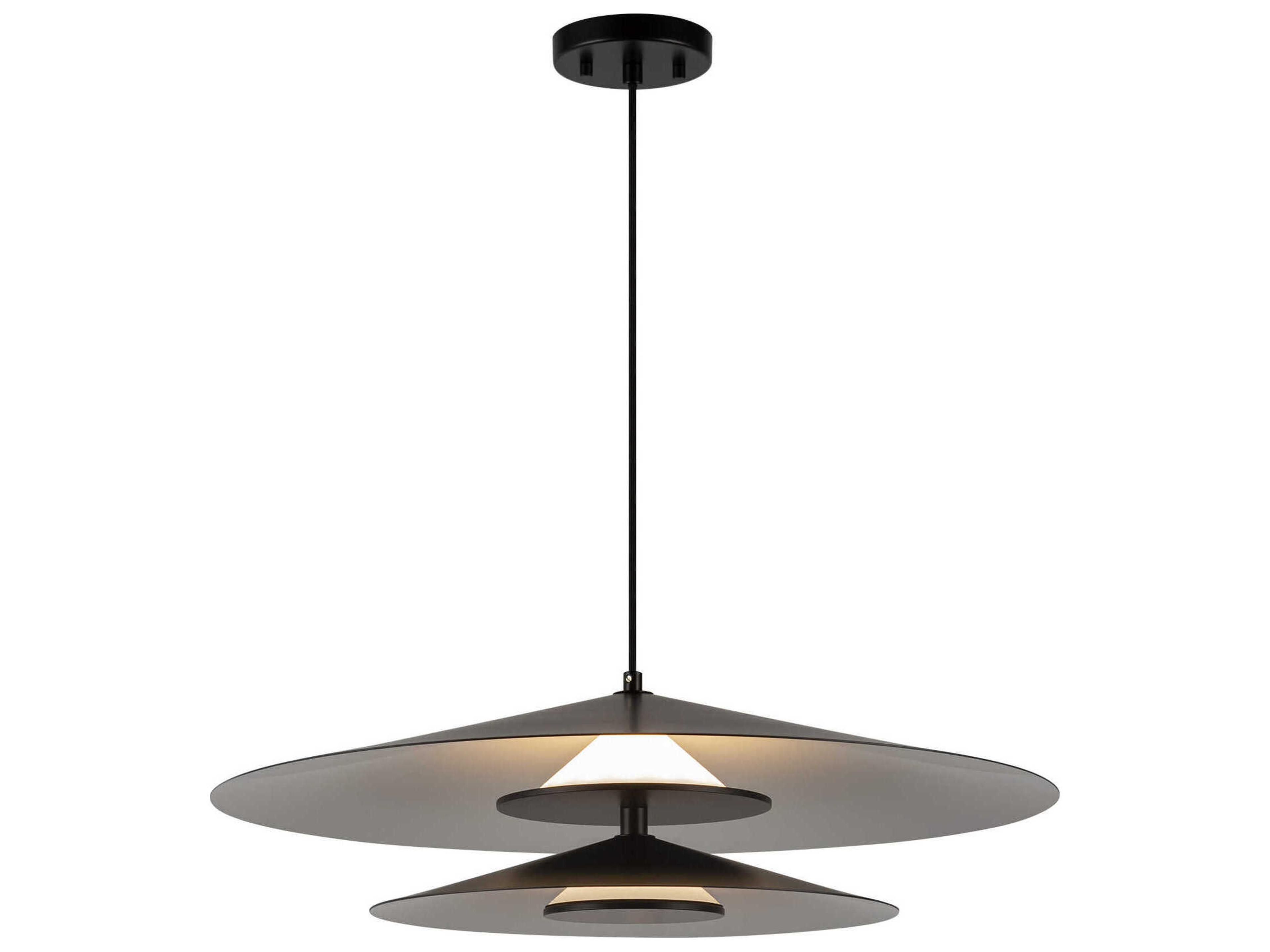 Kuzco Lighting Cruz Black Geometric Pendant