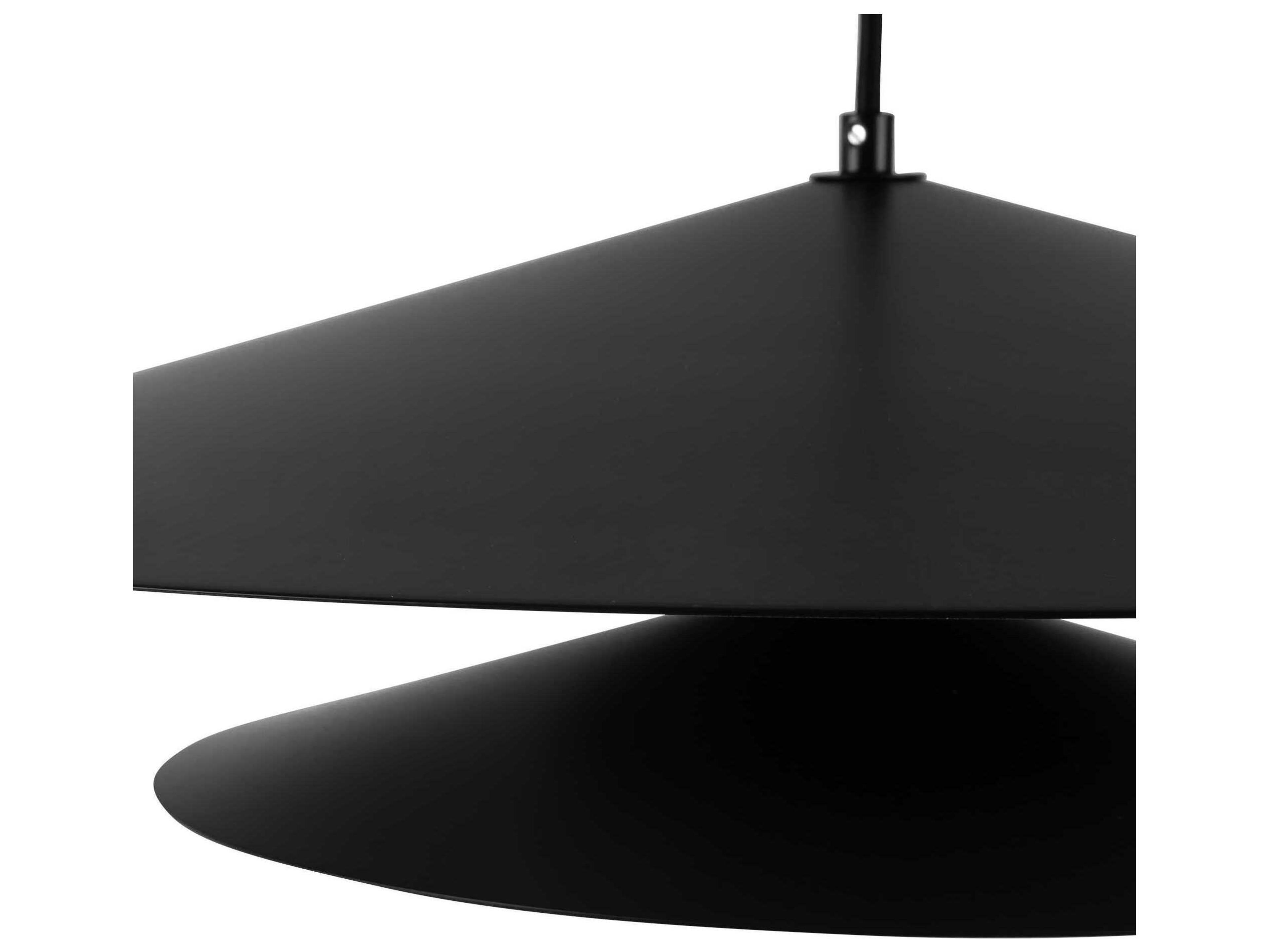 Kuzco Lighting Cruz Black Geometric Pendant