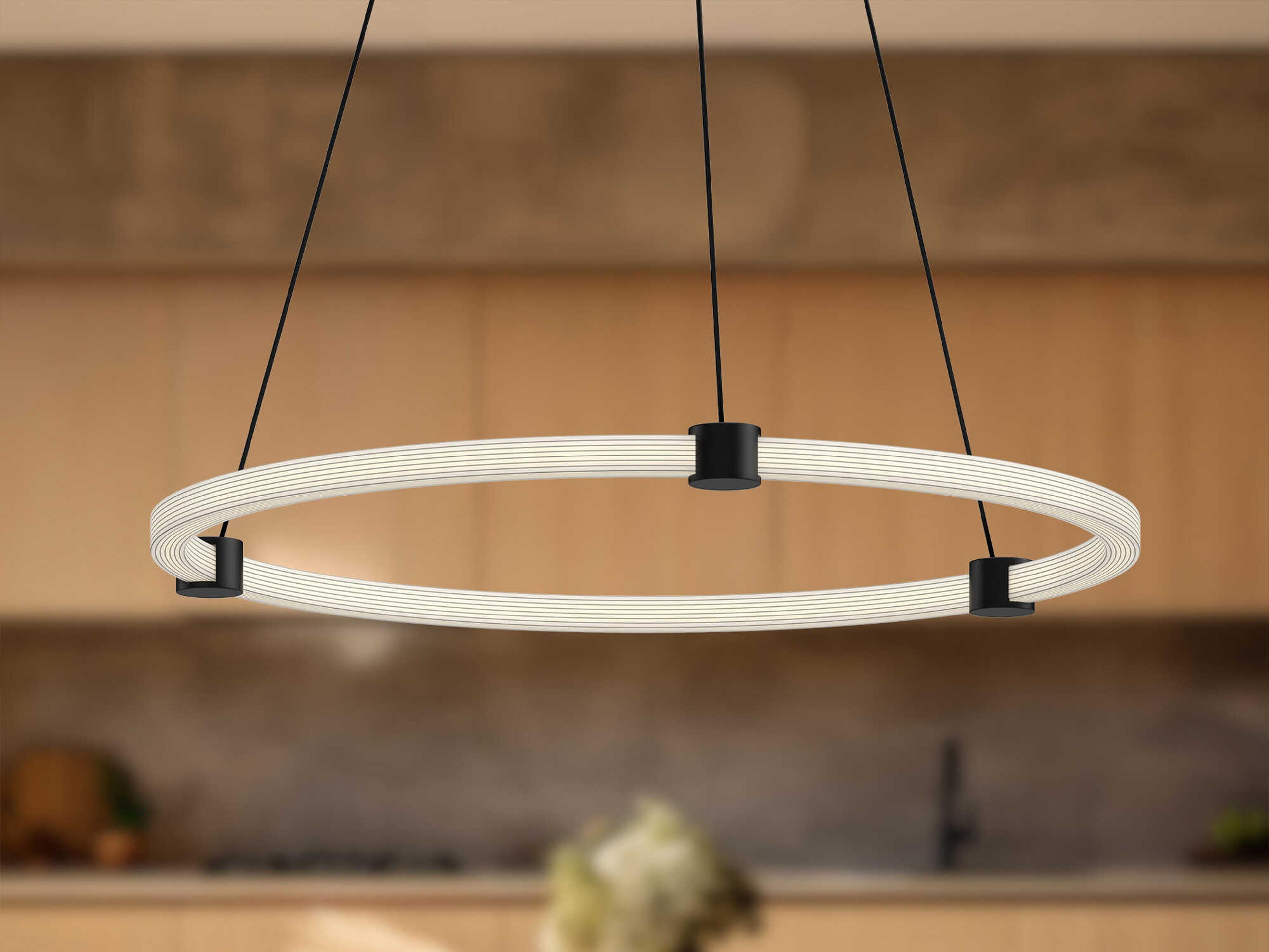 Kuzco Lighting Bruni Black Round Pendant