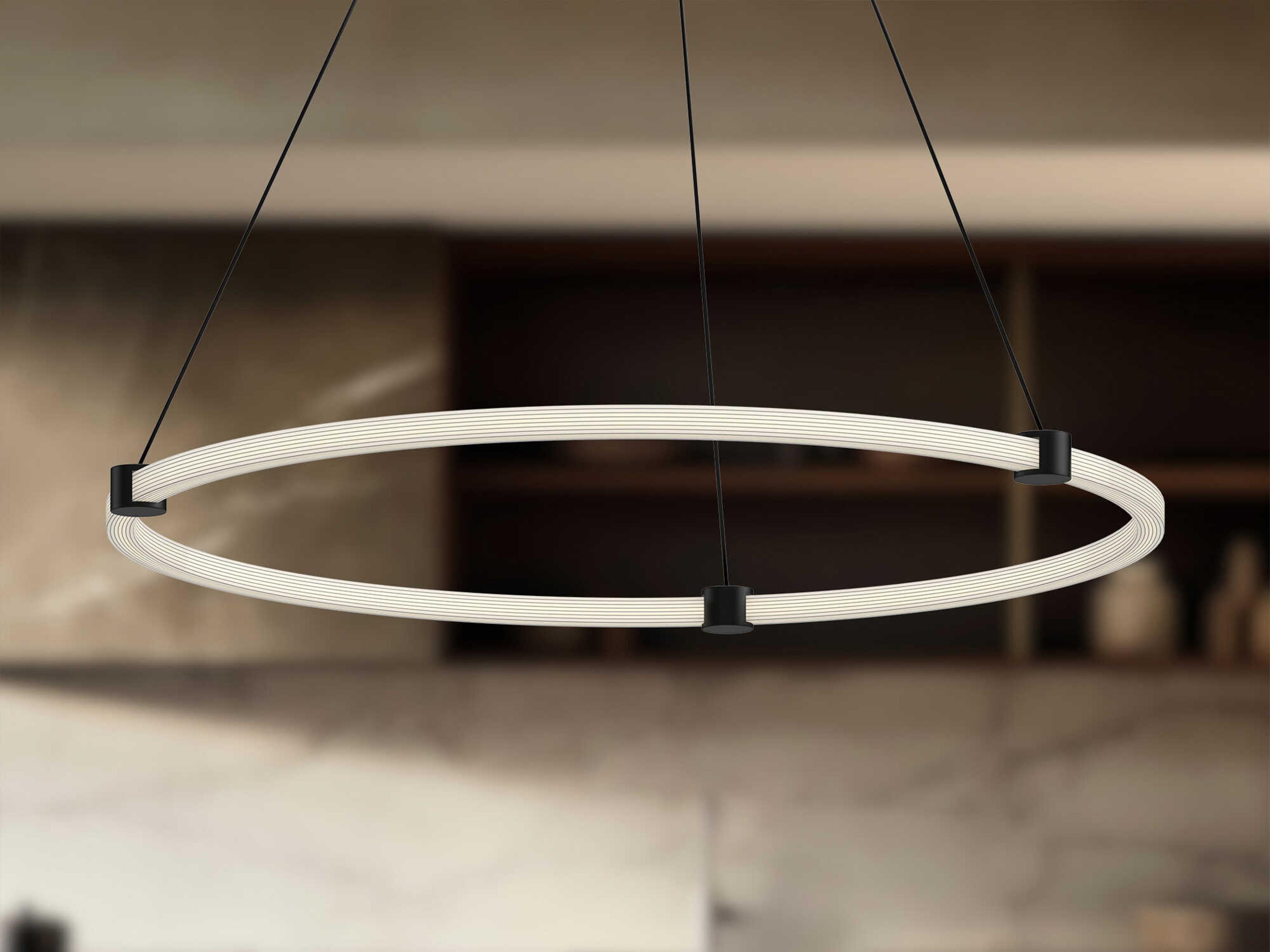 Kuzco Lighting Bruni Black Round Pendant