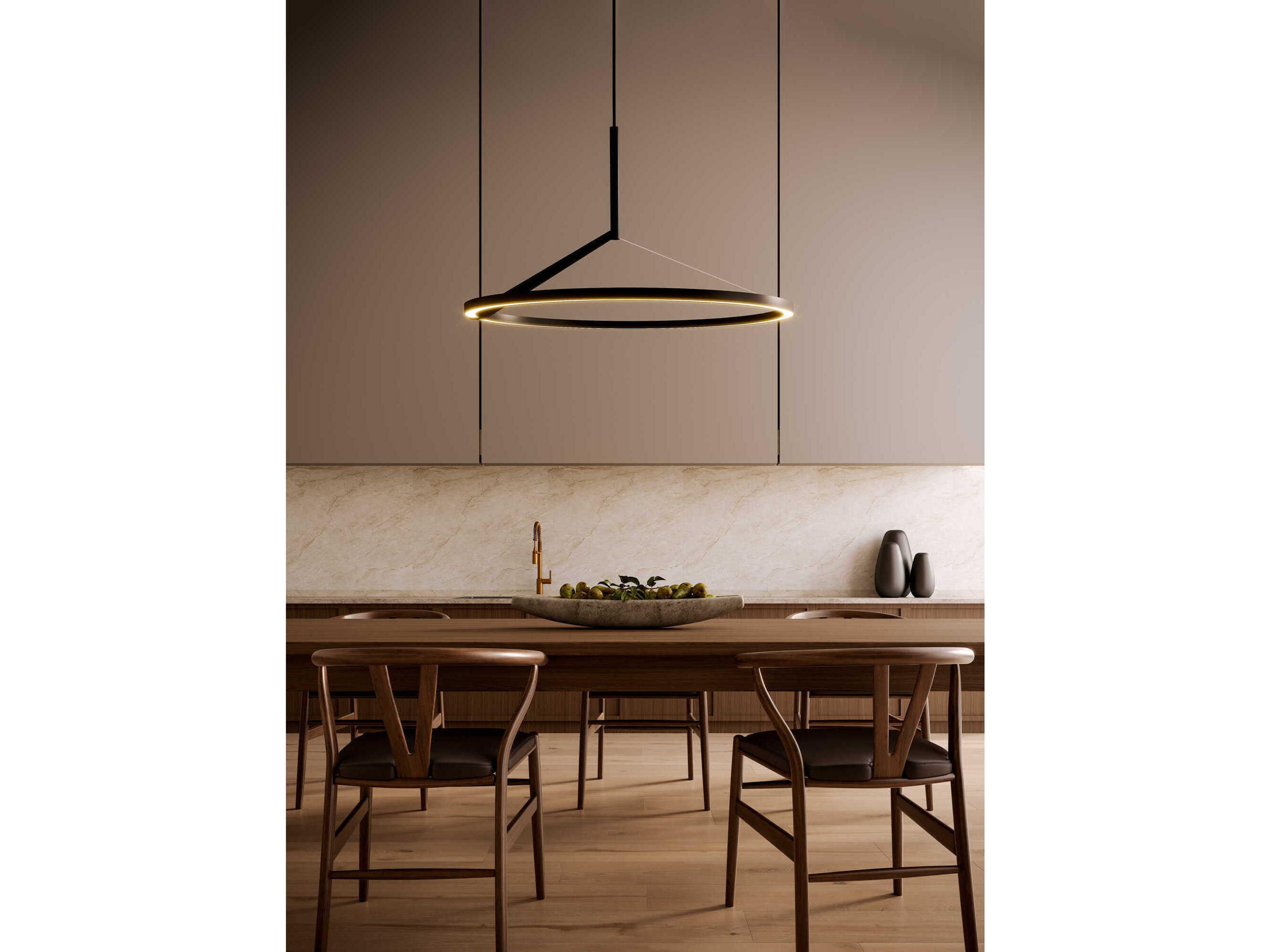 Kuzco Lighting Roda Black Round Pendant