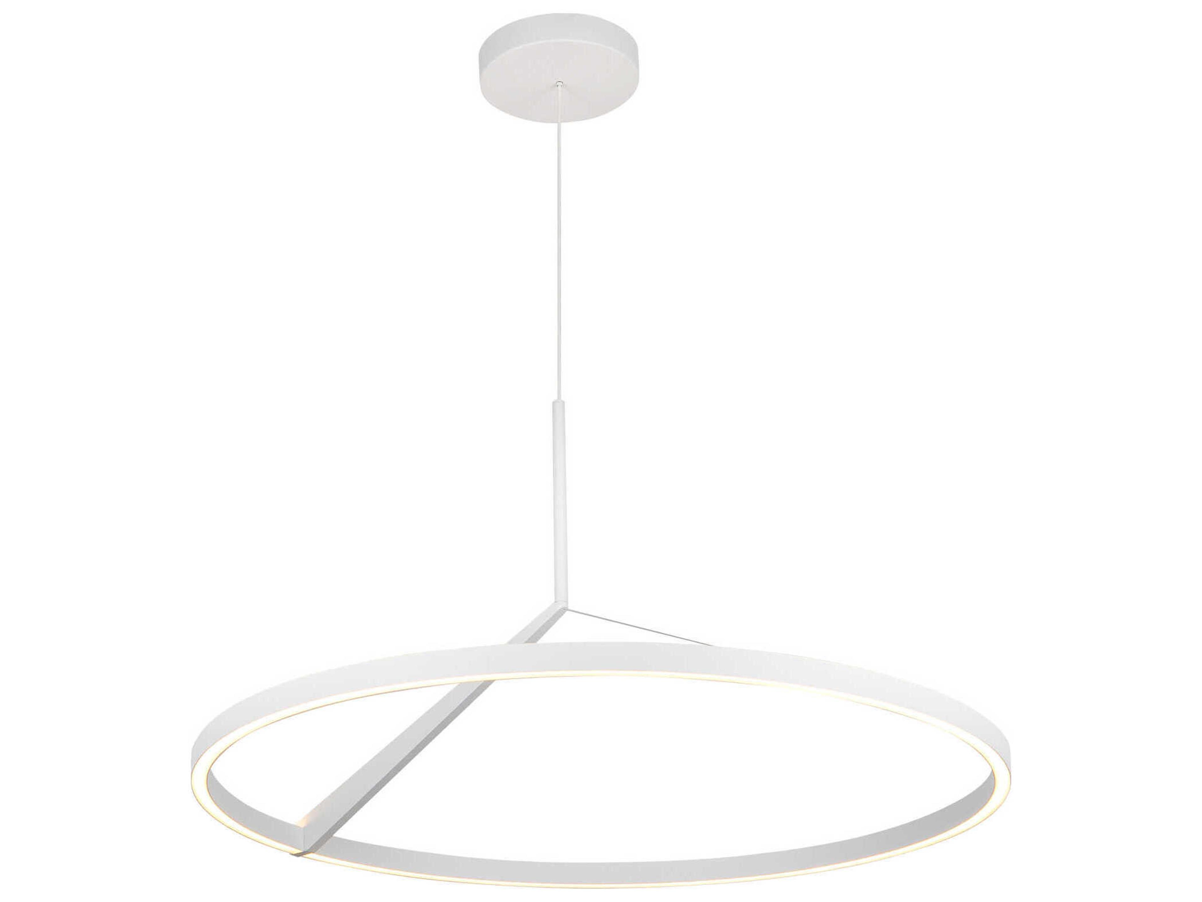 Roda White Round Pendant