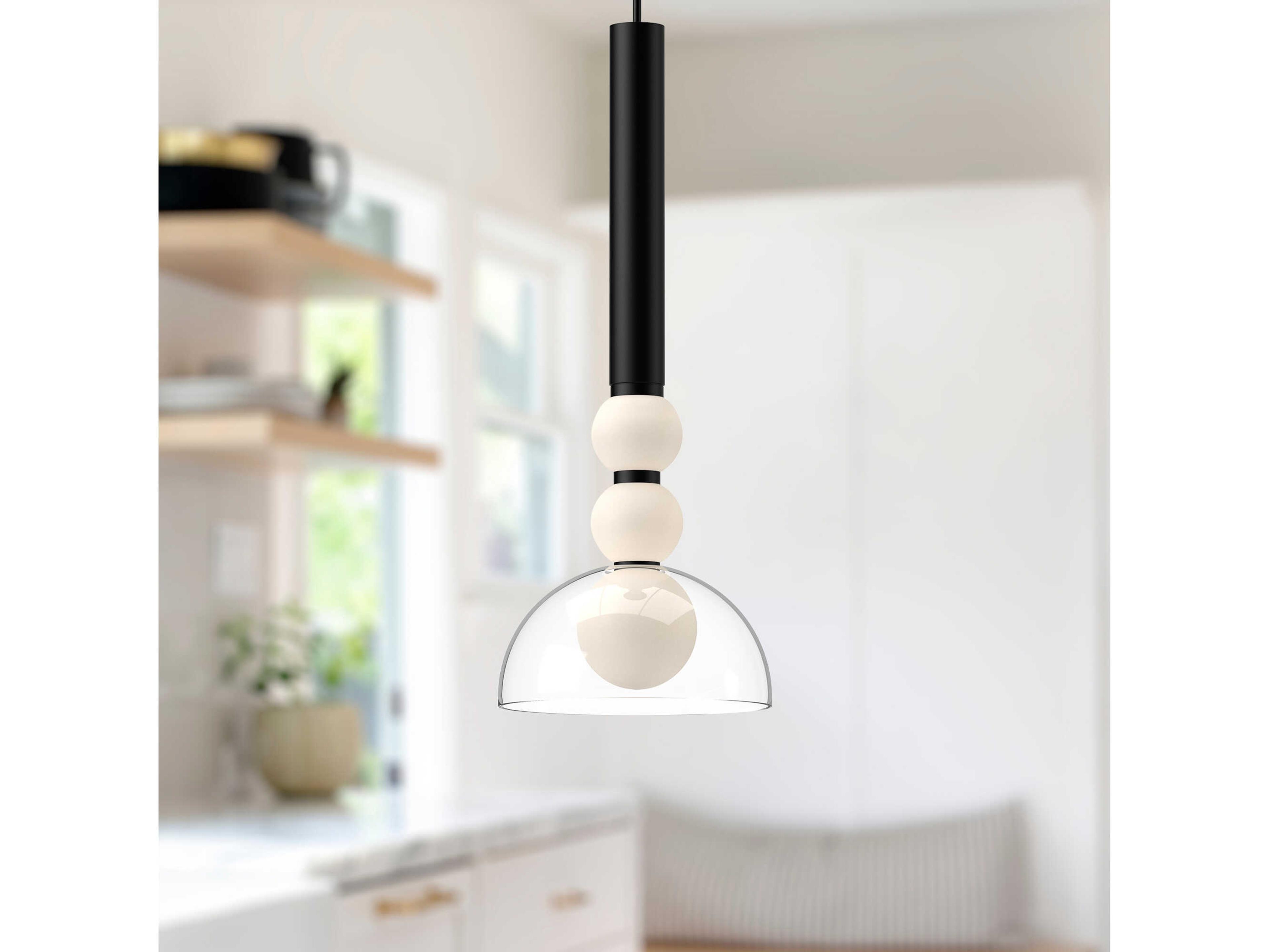 Kuzco Lighting Rise Black Mini Pendant