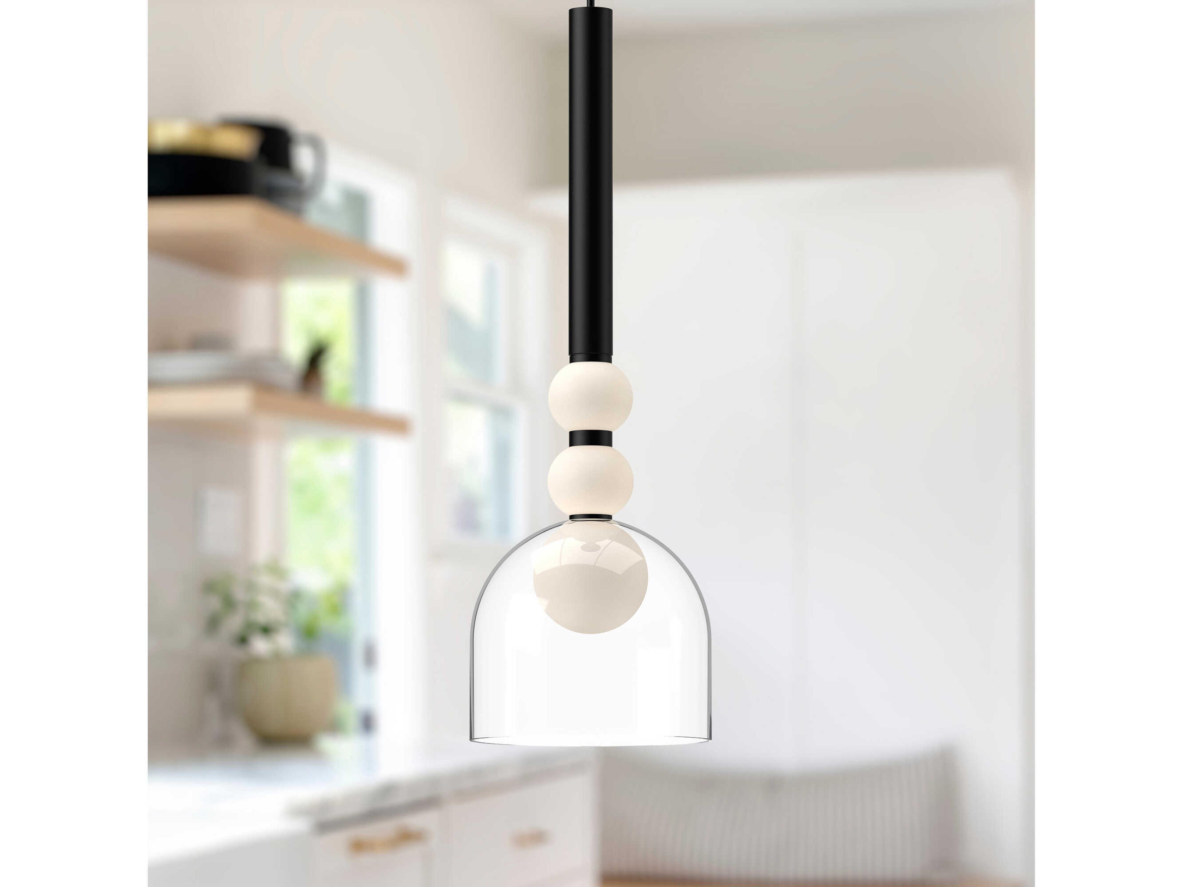 Kuzco Lighting Rise Black Mini Pendant