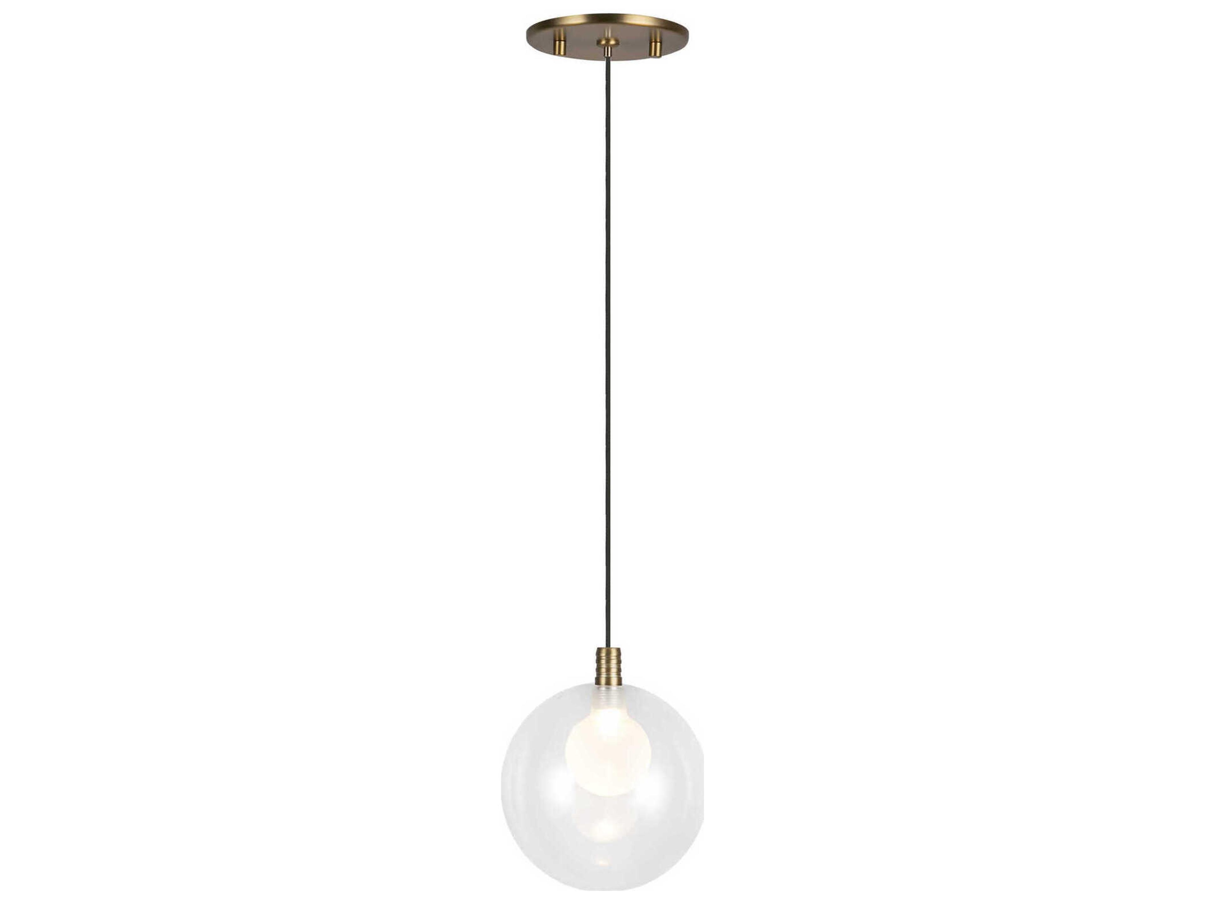 Bolla Brushed Gold Globe Mini Pendant