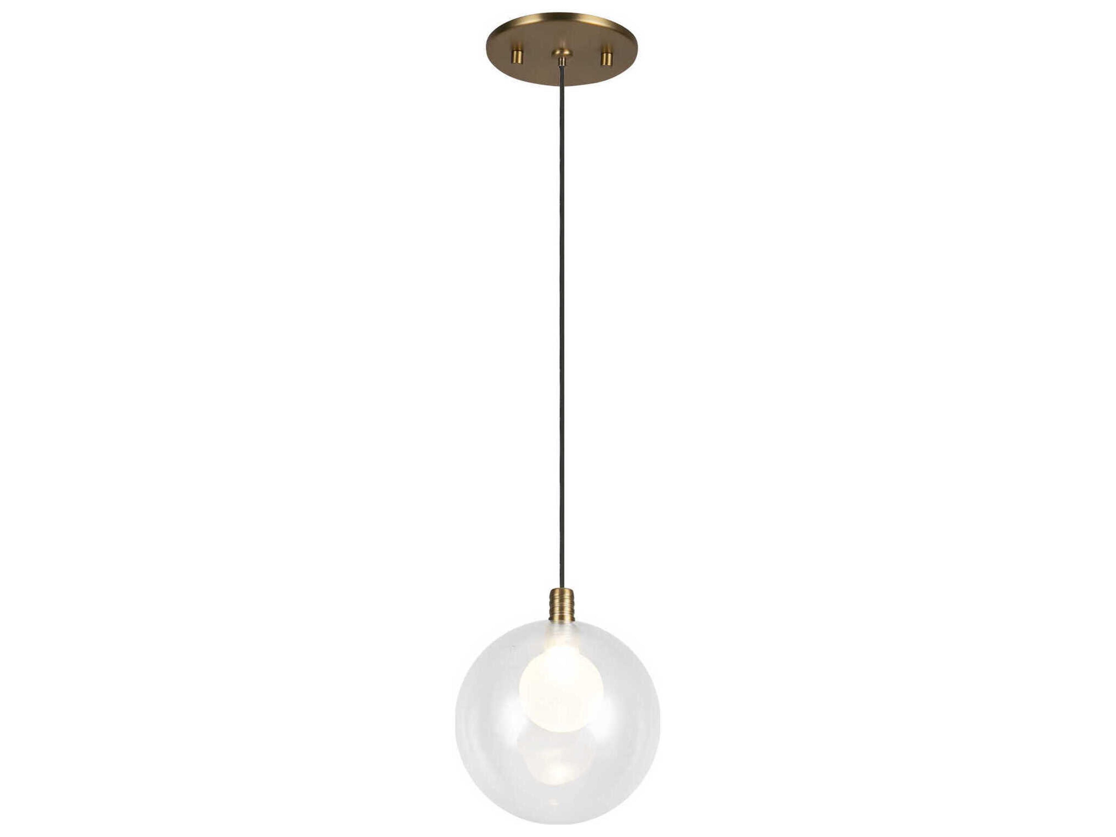 Kuzco Lighting Bolla Brushed Gold Globe Mini Pendant