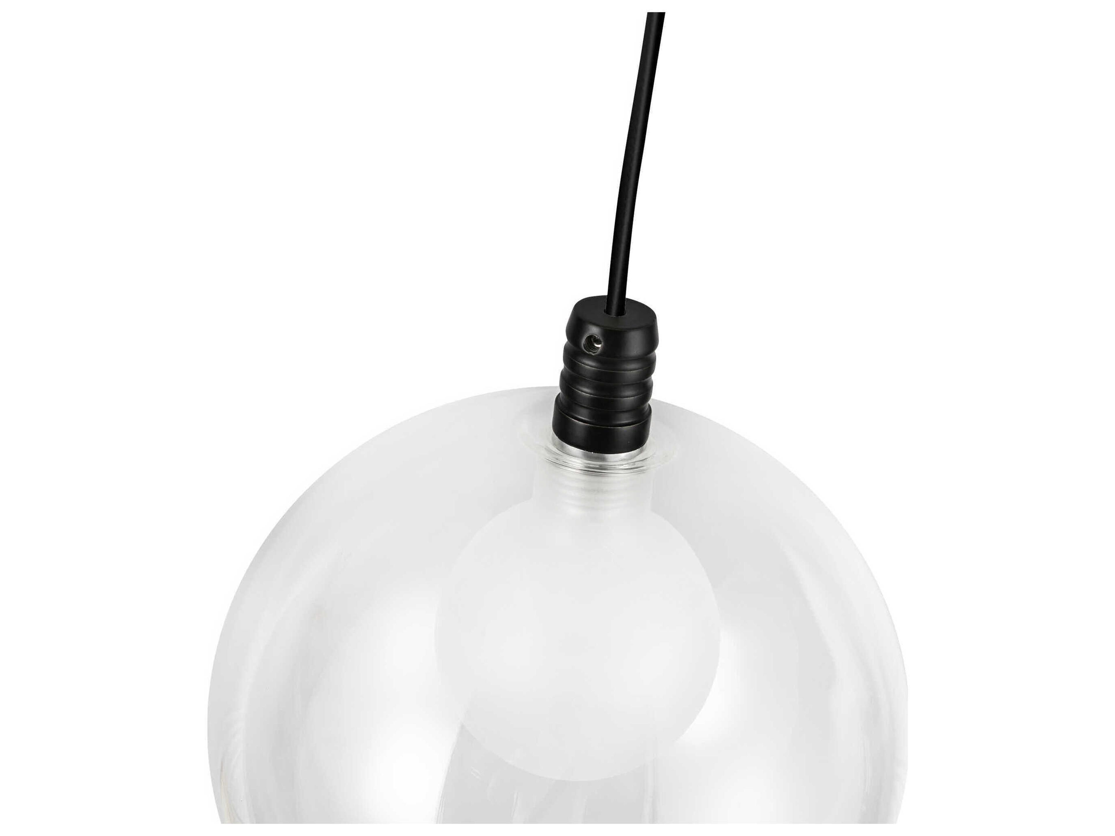 Kuzco Lighting Bolla Black Globe Mini Pendant