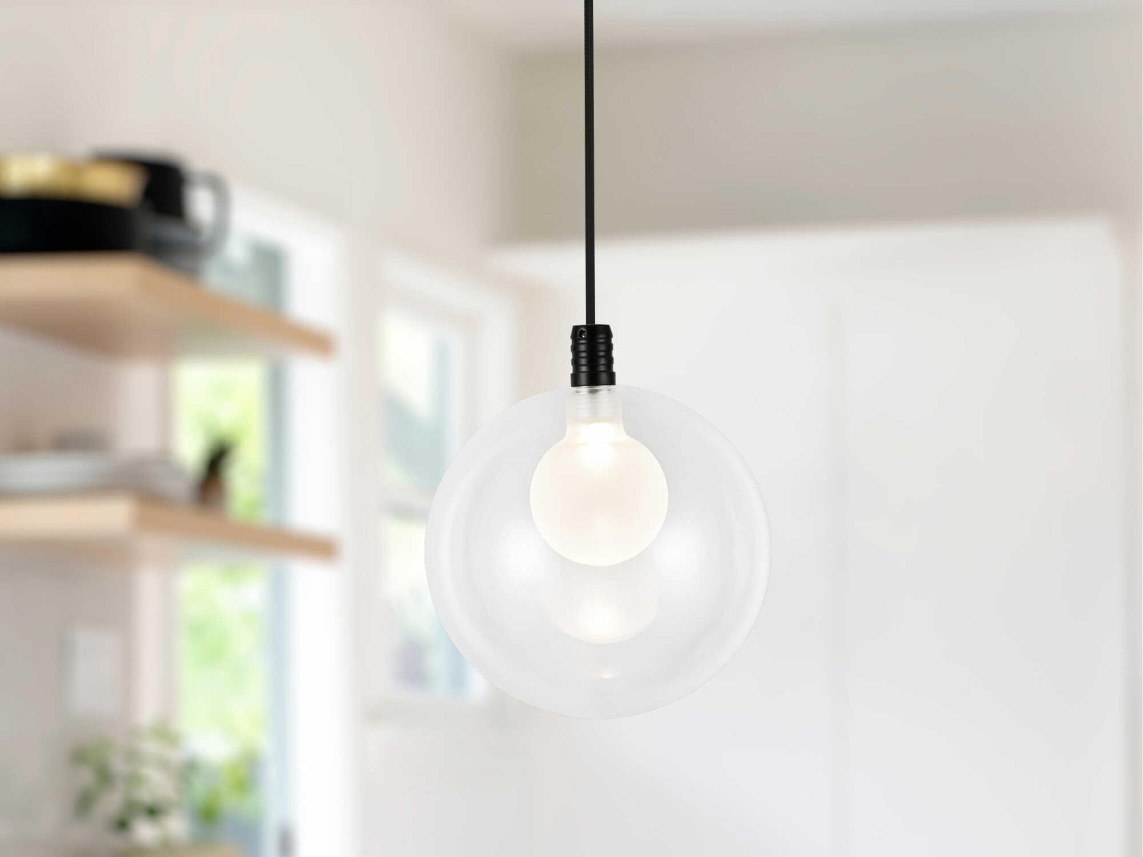 Kuzco Lighting Bolla Black Globe Mini Pendant