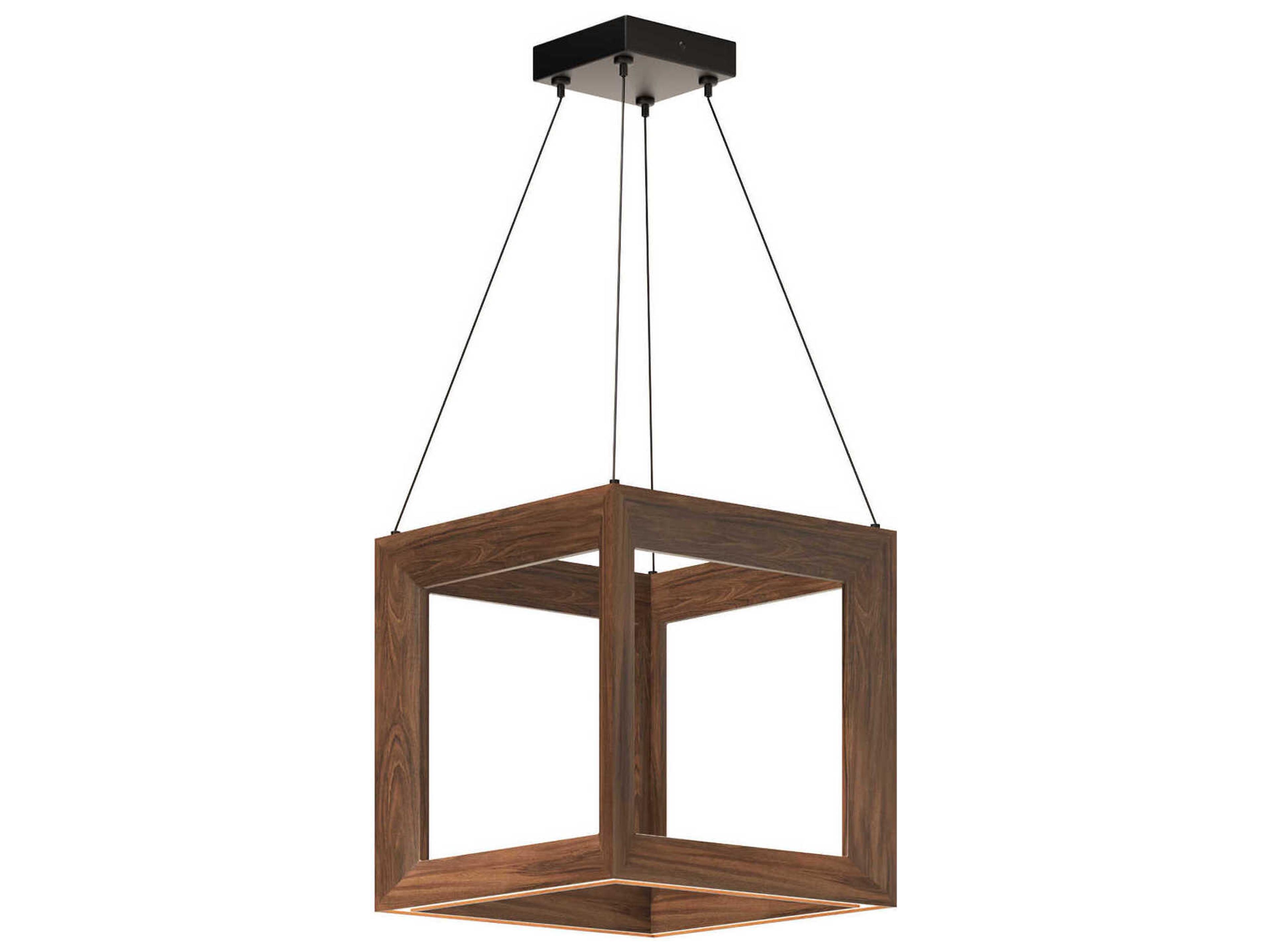 Morina Walnut Brown Geometric Mini Pendant