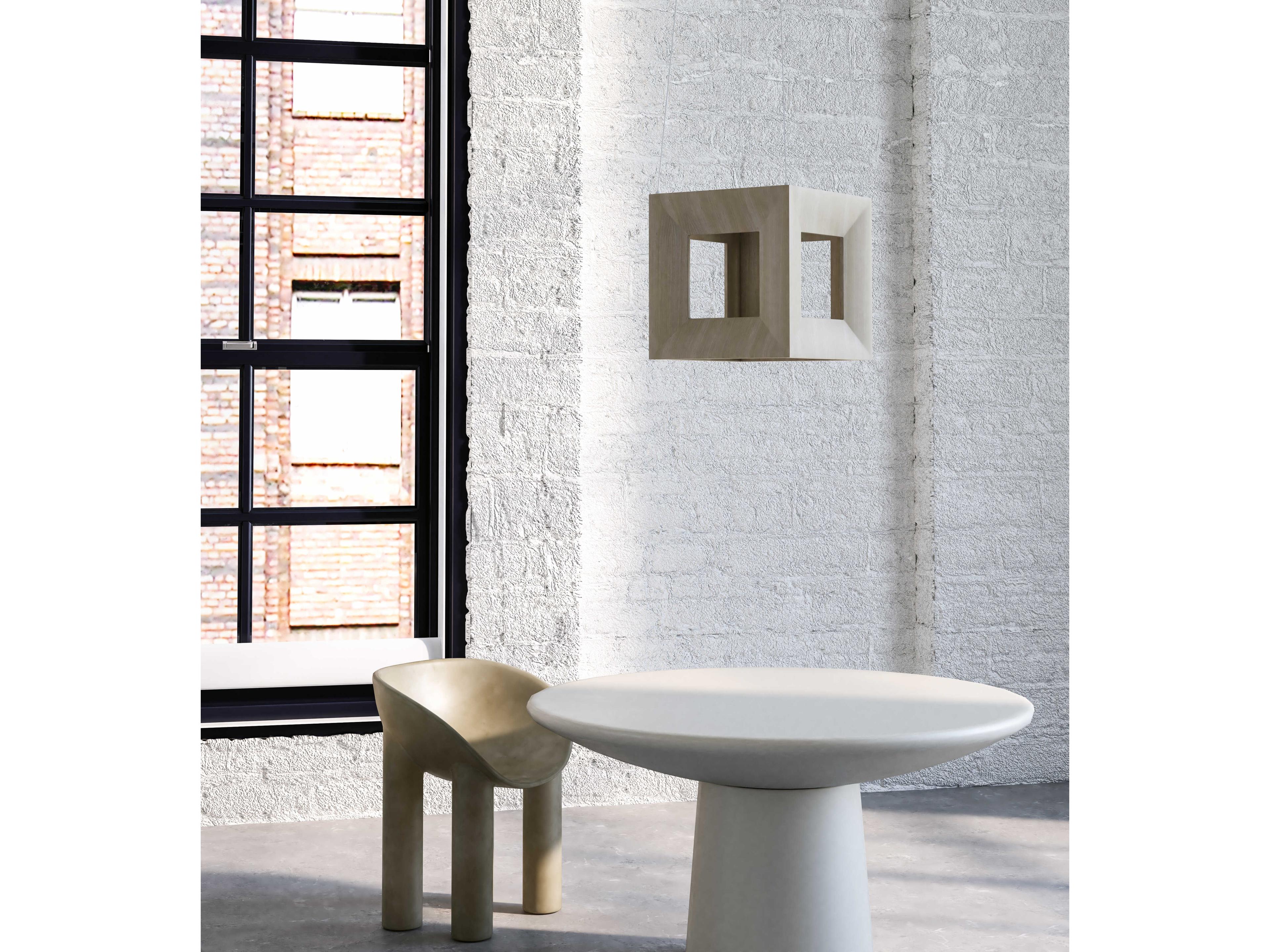 Kuzco Lighting Morina White Oak Geometric Mini Pendant