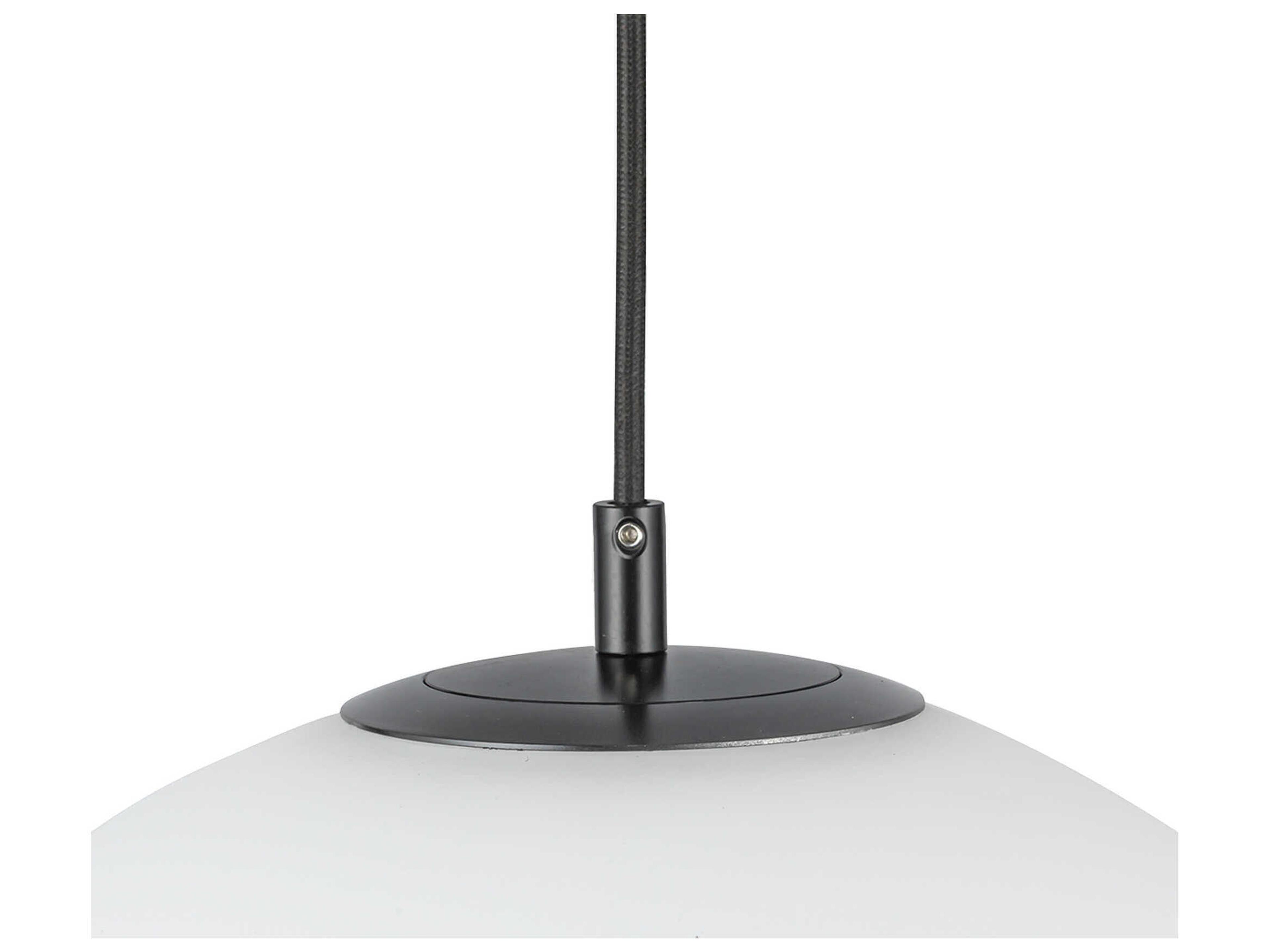 Kuzco Lighting Marco 1-Light Black Globe Mini Pendant