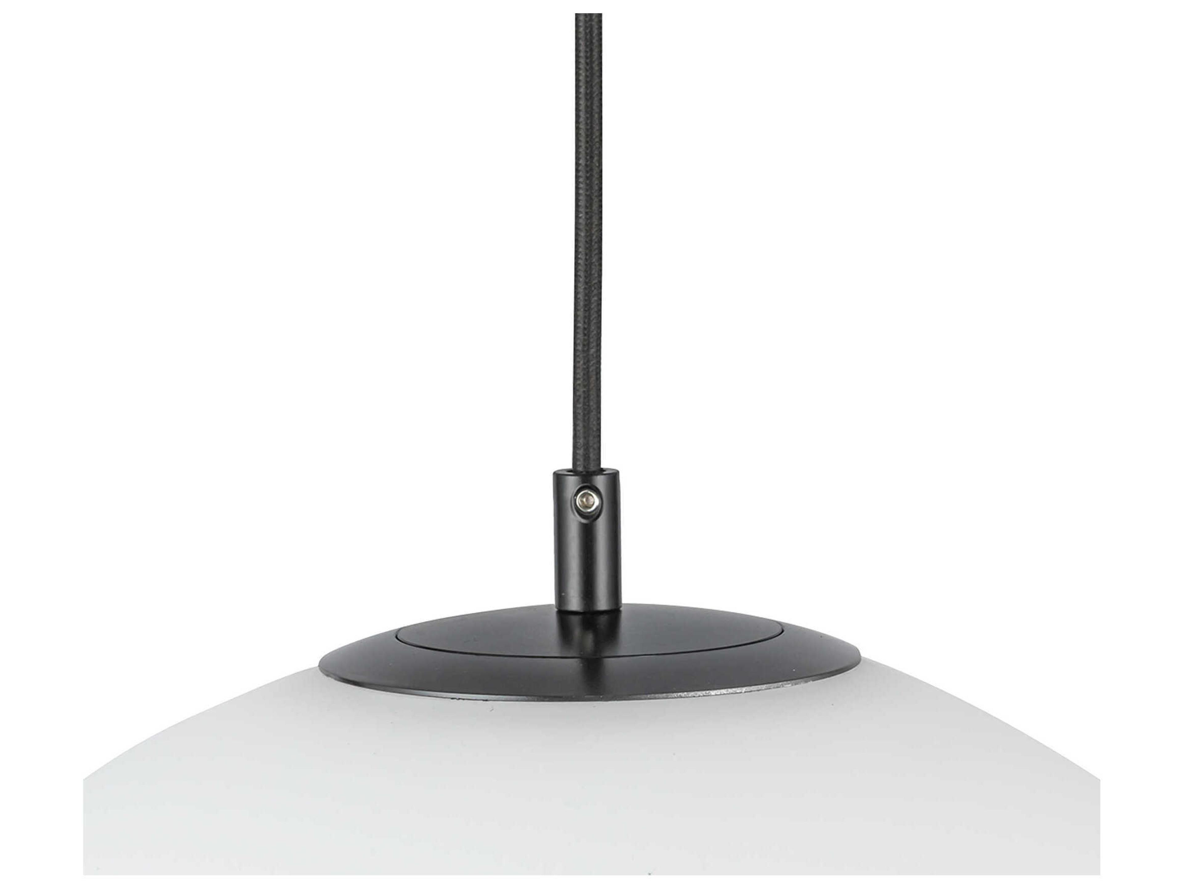 Kuzco Lighting Marco 1-Light Black Globe Pendant