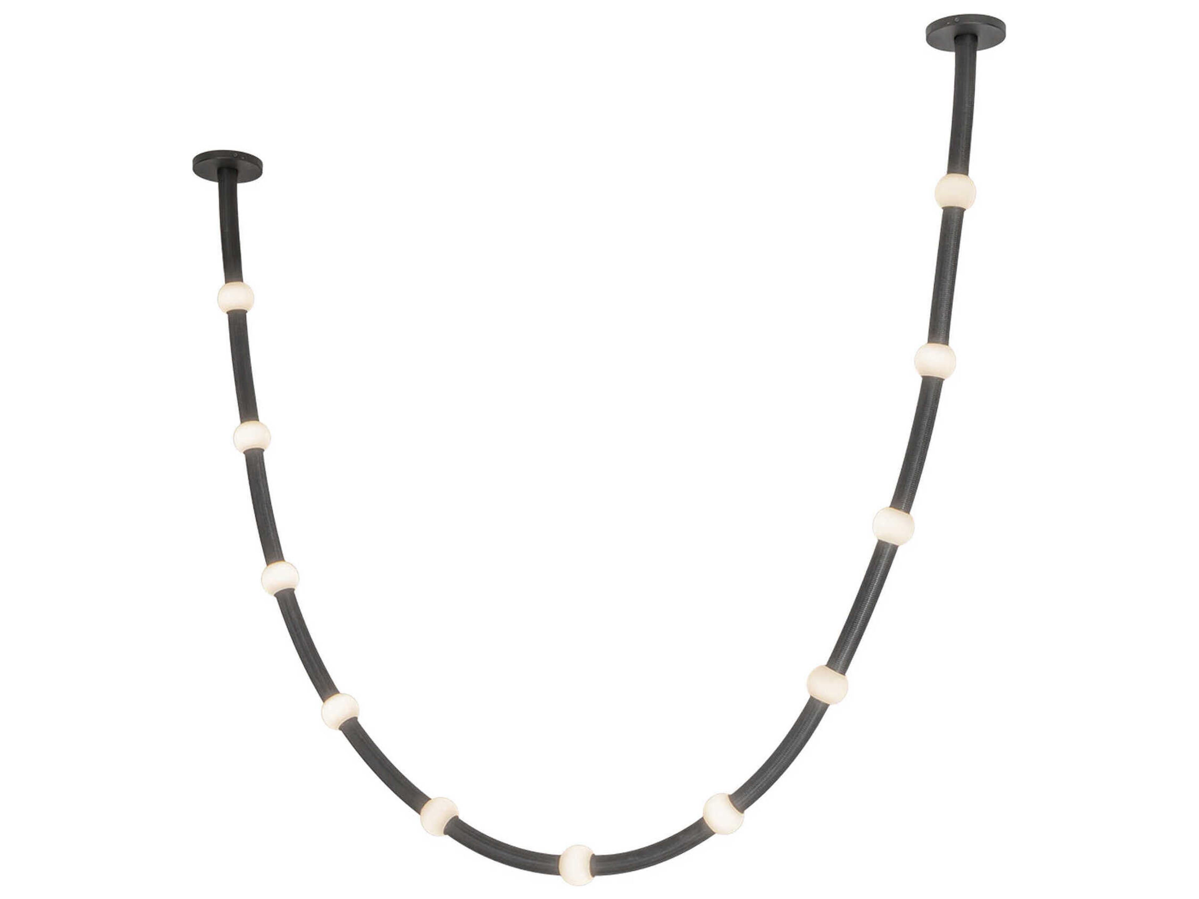 Kuzco Lighting Corda Black Linear Pendant