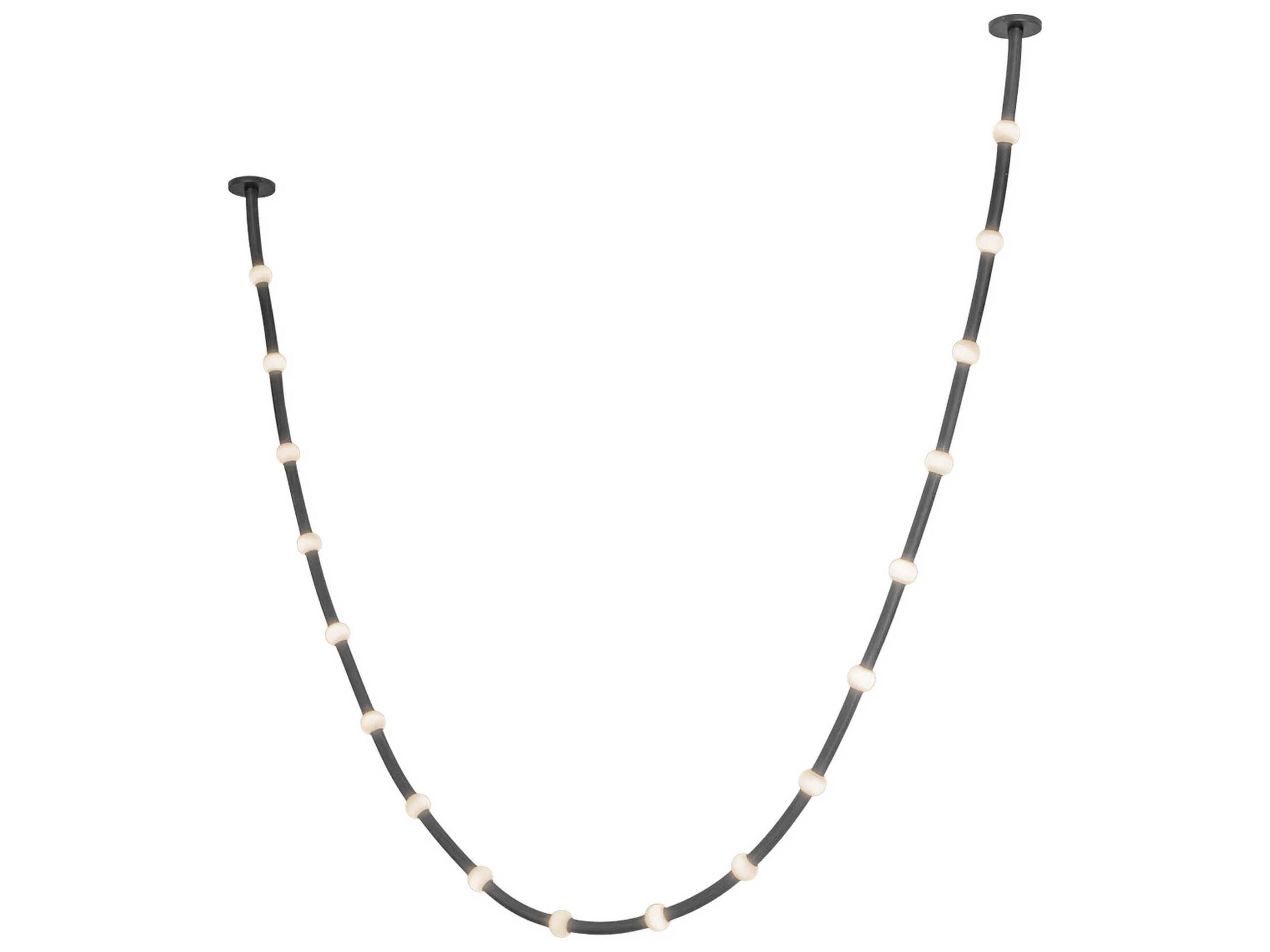 Kuzco Lighting Corda Black Linear Pendant