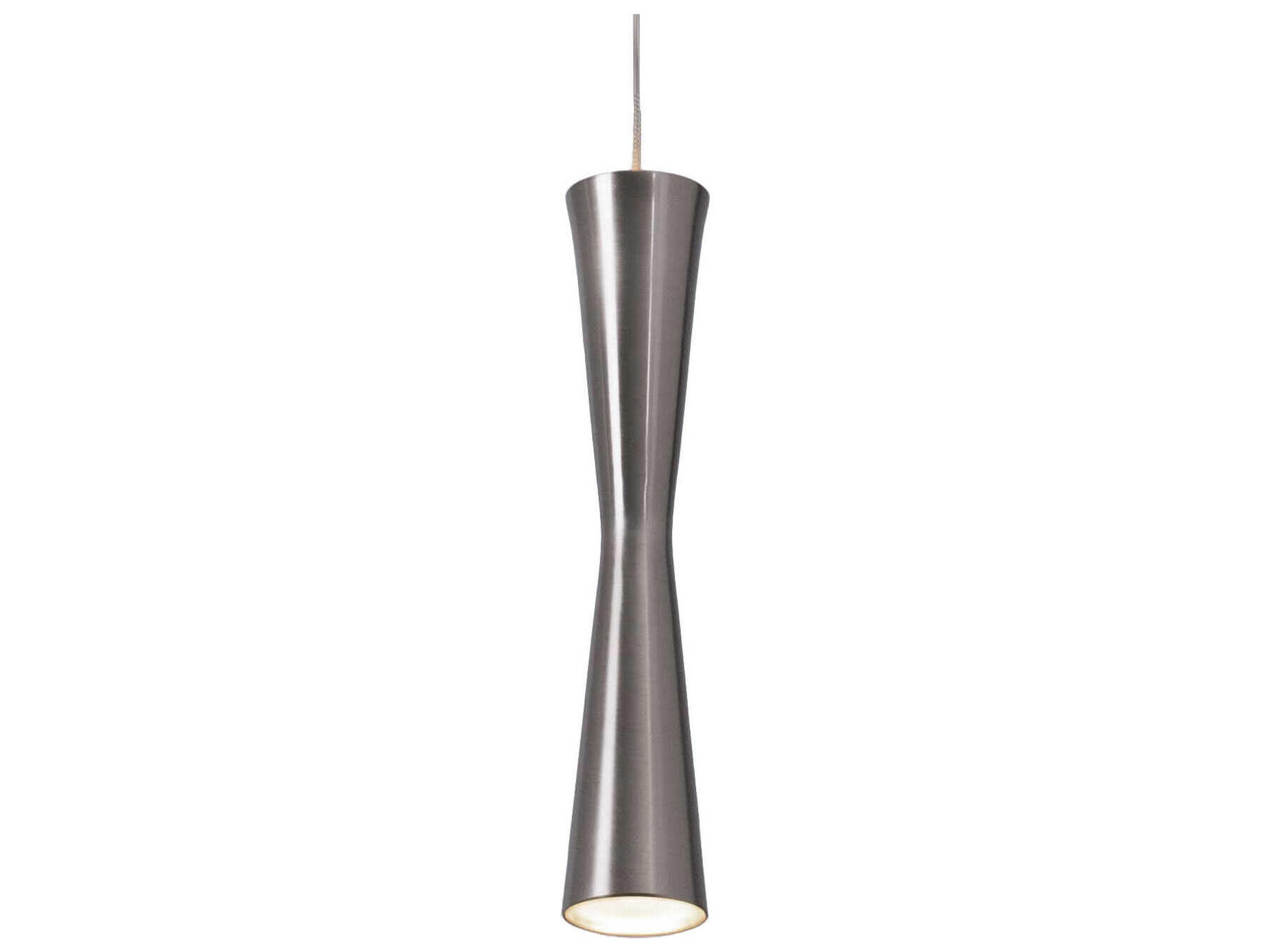 Kuzco Lighting Robson Brushed Nickel Cylinder Mini Pendant