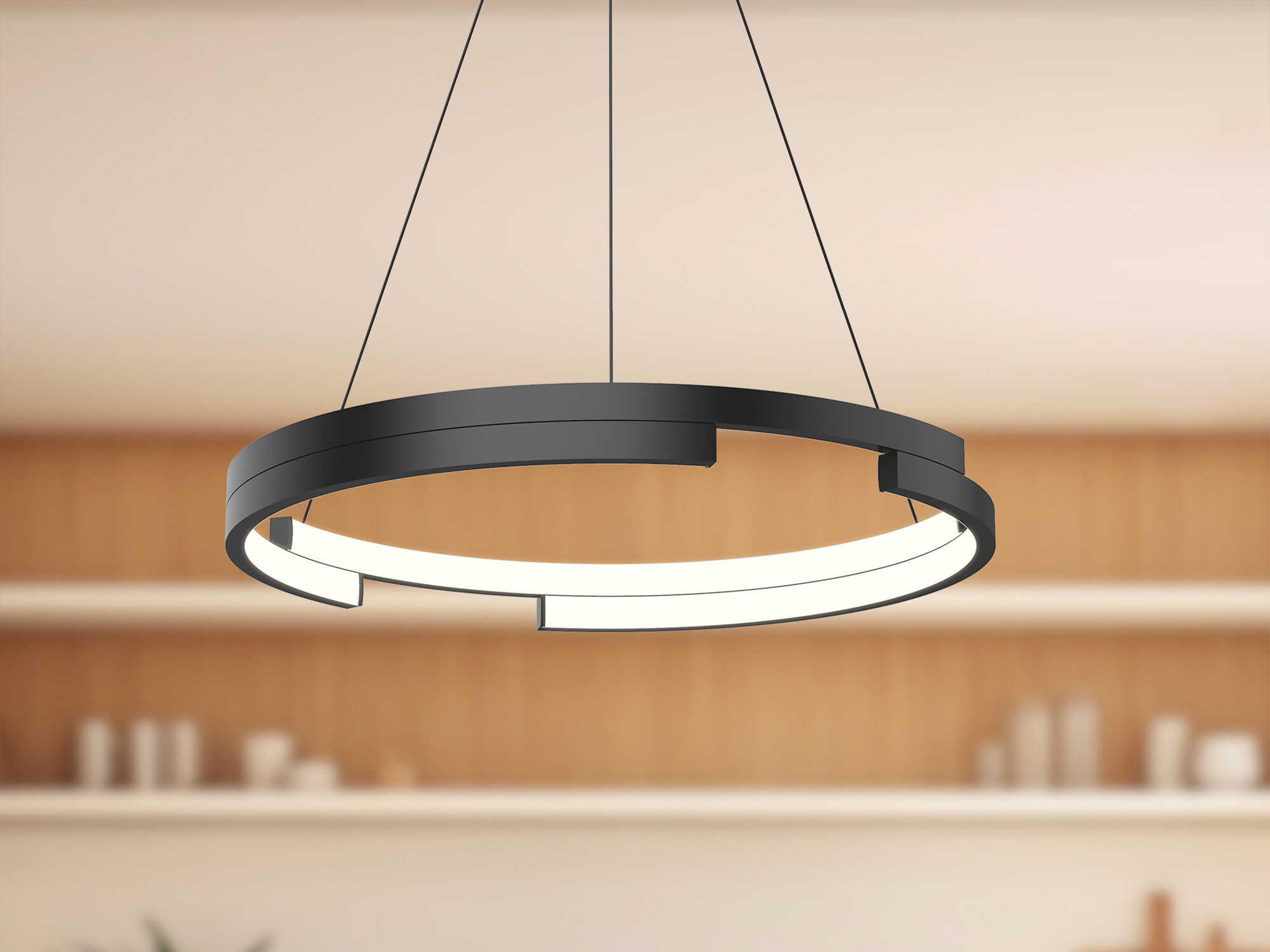 Kuzco Lighting Anello Minor Black Round Pendant