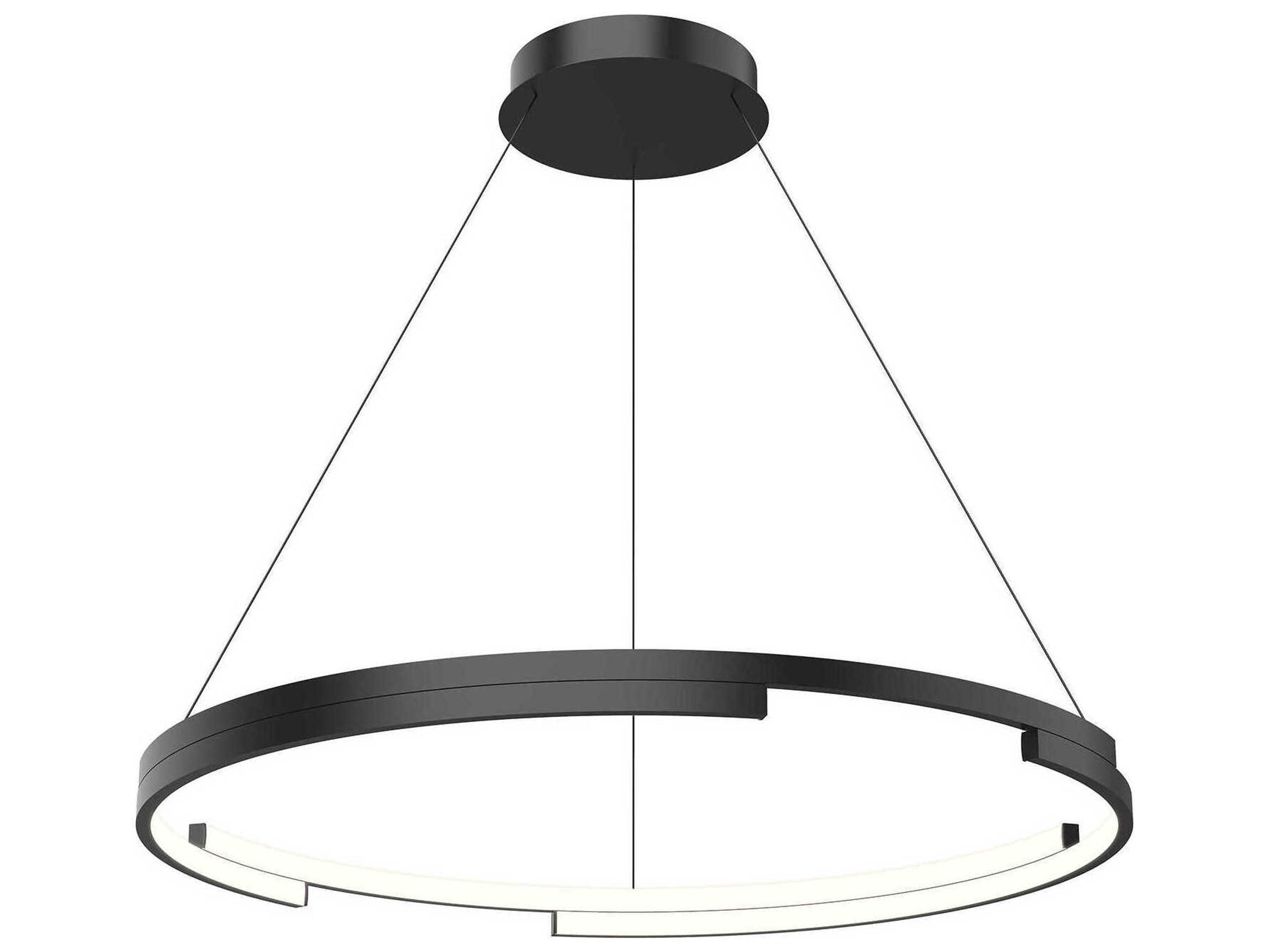 Anello Minor Black Round Pendant