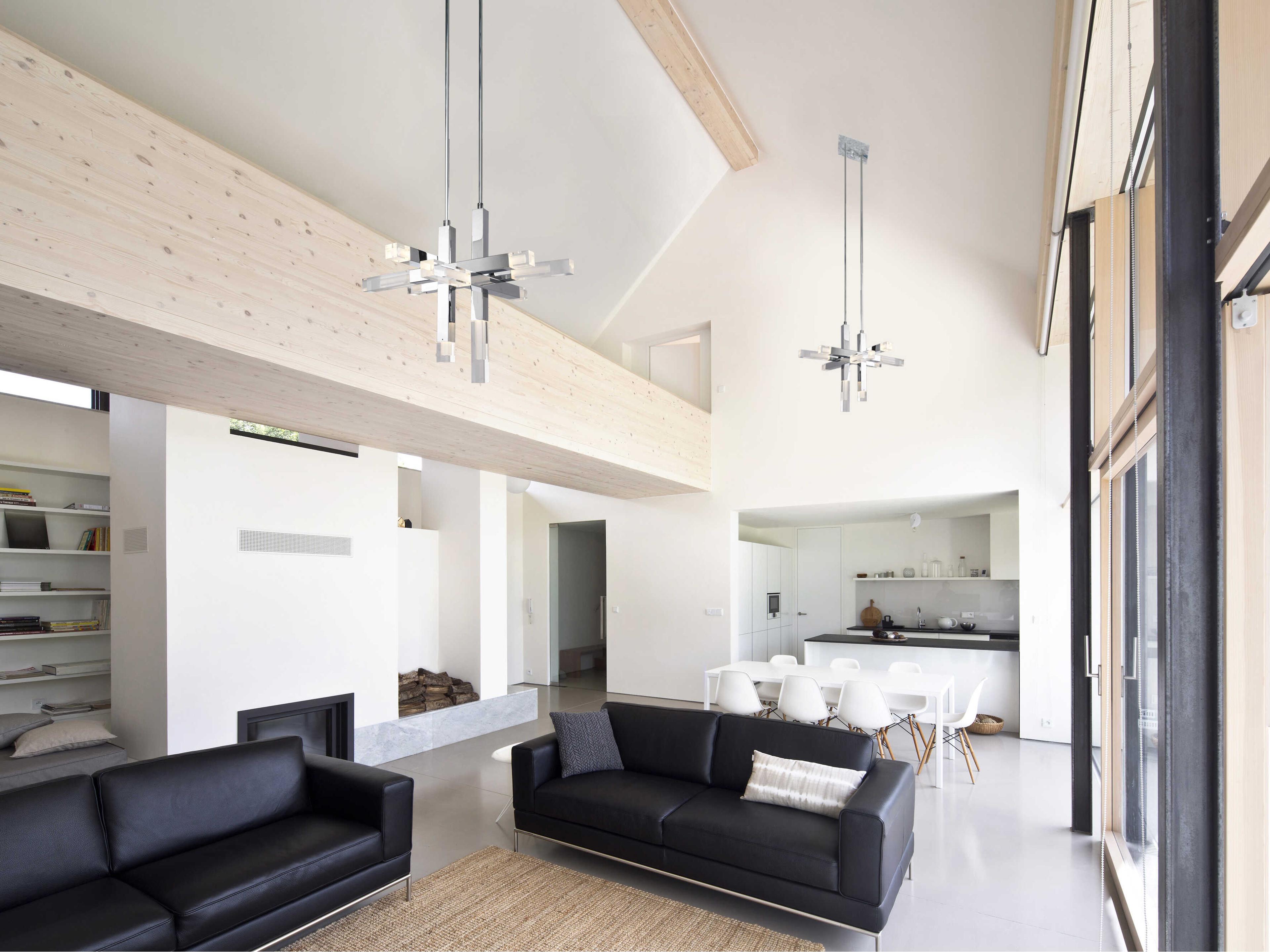 Kuzco Lighting Martelo Chrome Linear Pendant