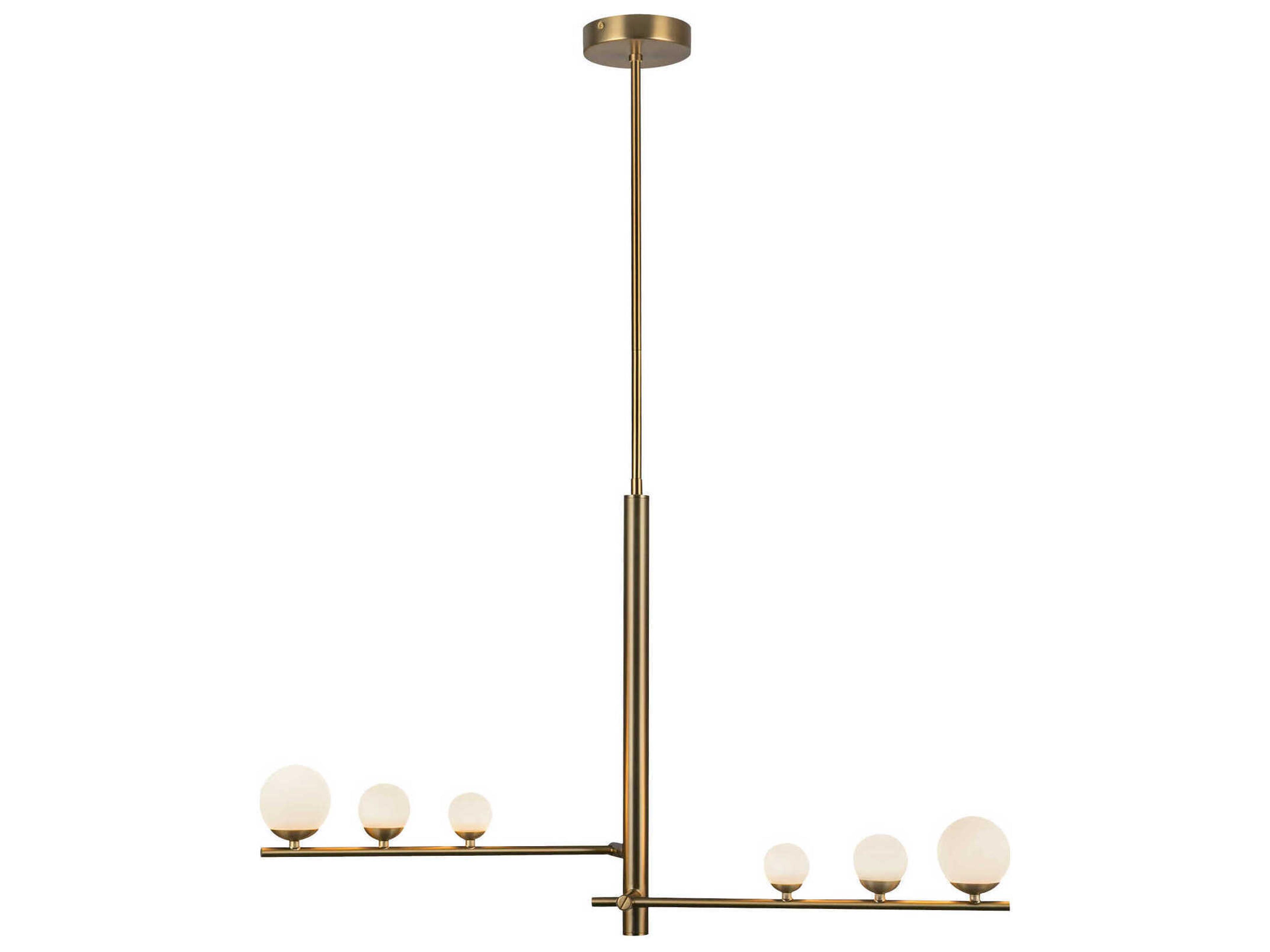 Kuzco Lighting Juniper Brushed Gold Globe Island Pendant