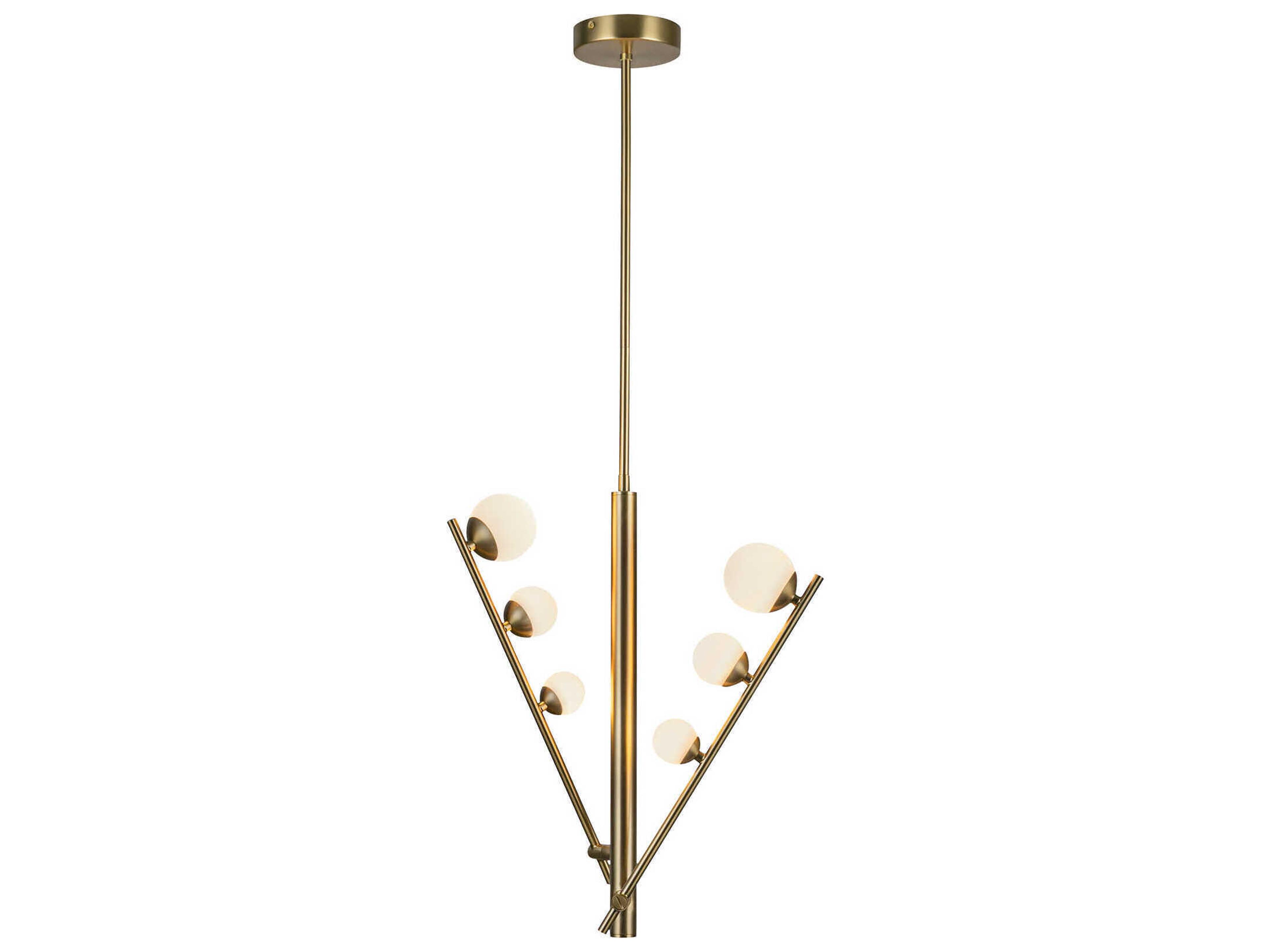 Kuzco Lighting Juniper Brushed Gold Globe Island Pendant