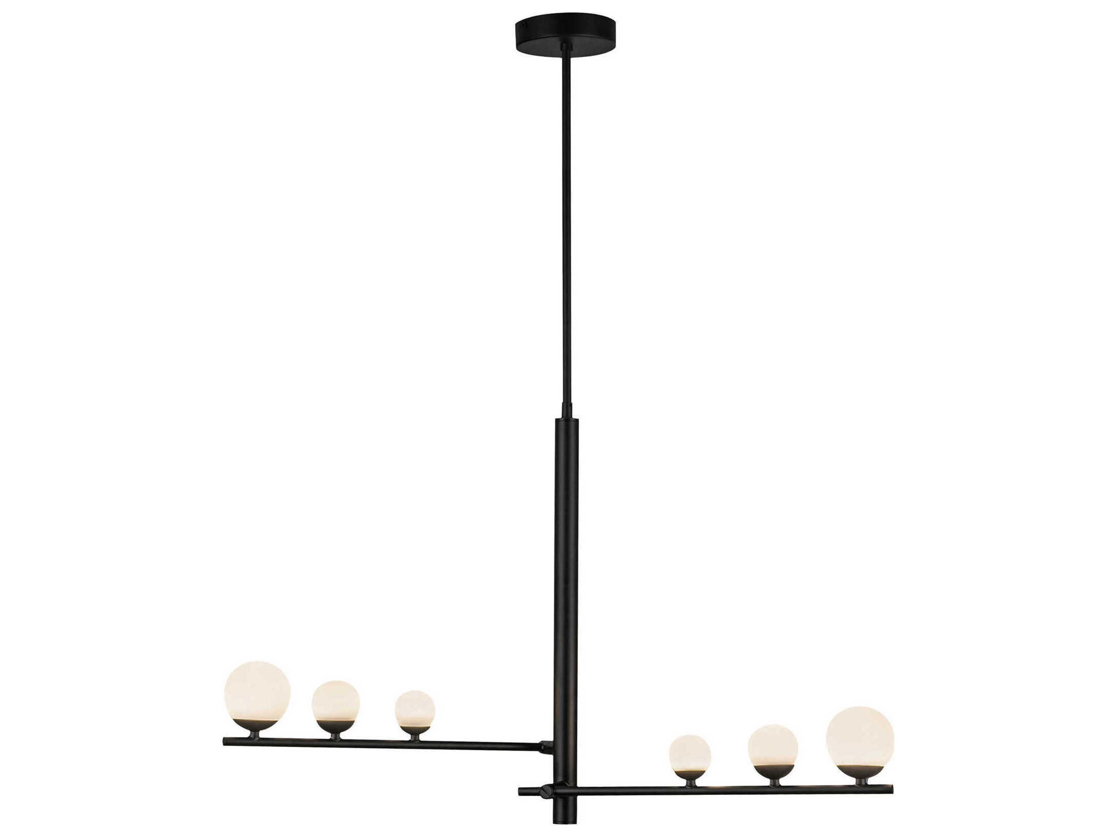 Kuzco Lighting Juniper Black Globe Island Pendant