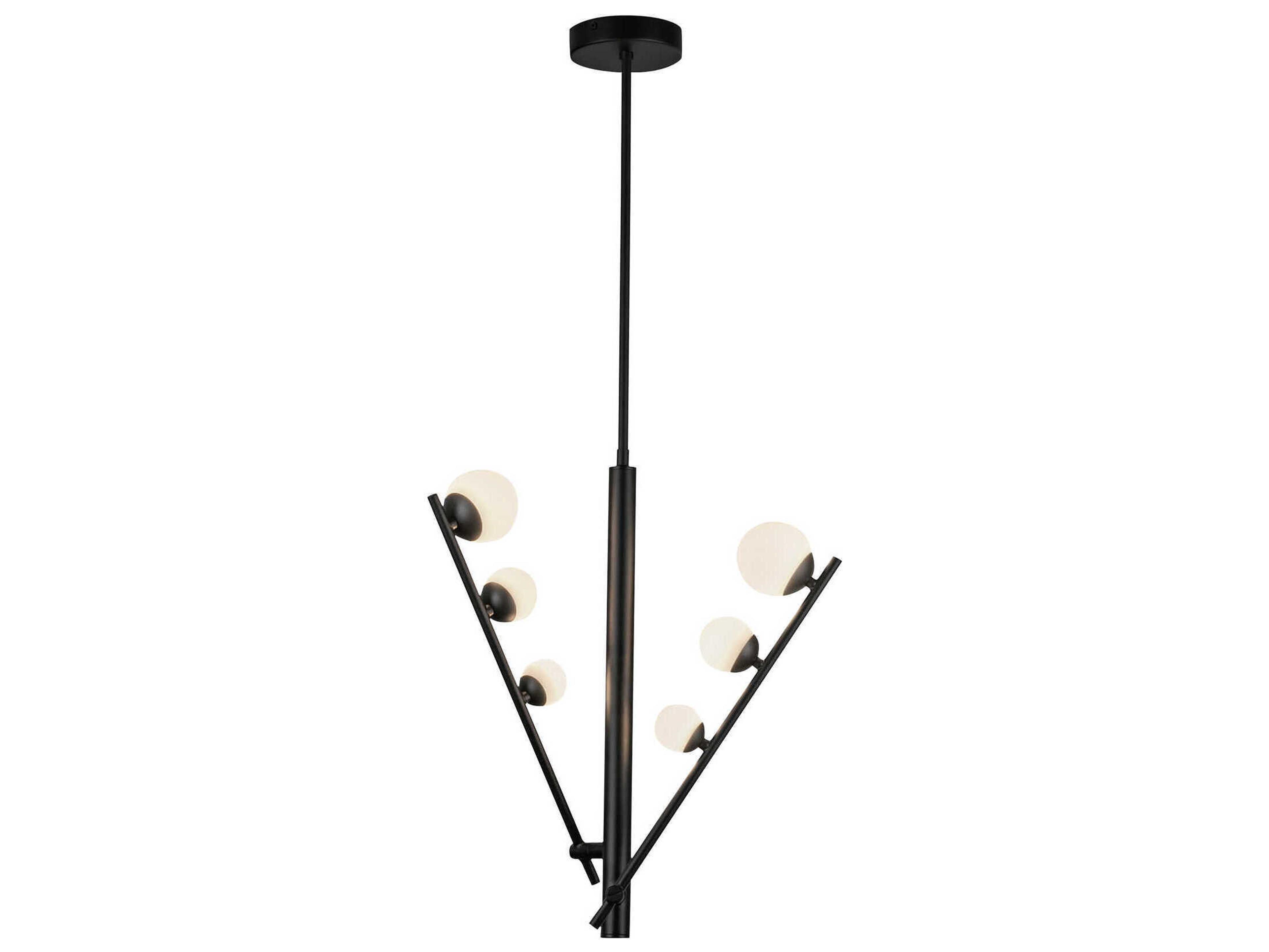 Kuzco Lighting Juniper Black Globe Island Pendant