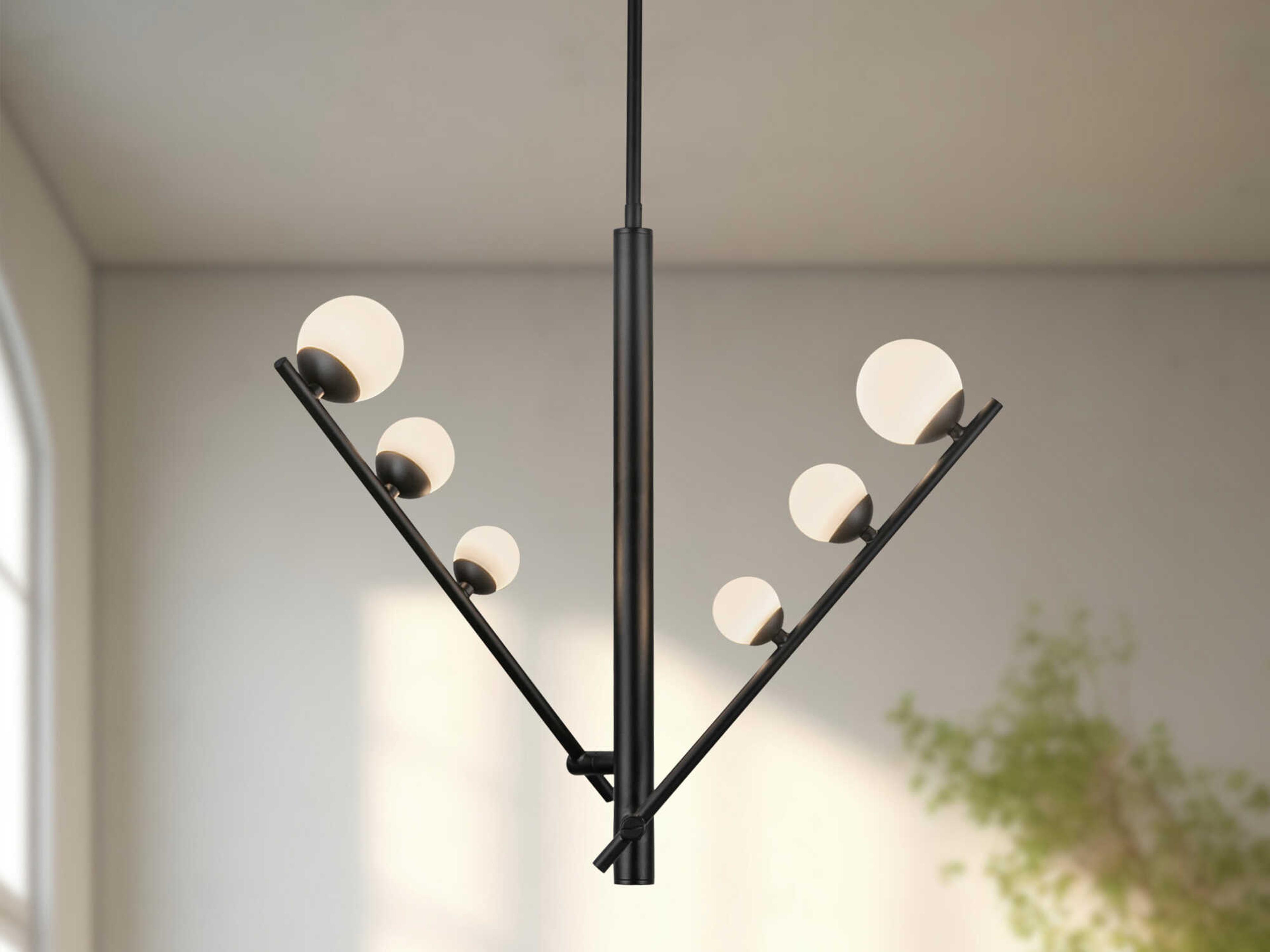 Kuzco Lighting Juniper Black Globe Island Pendant