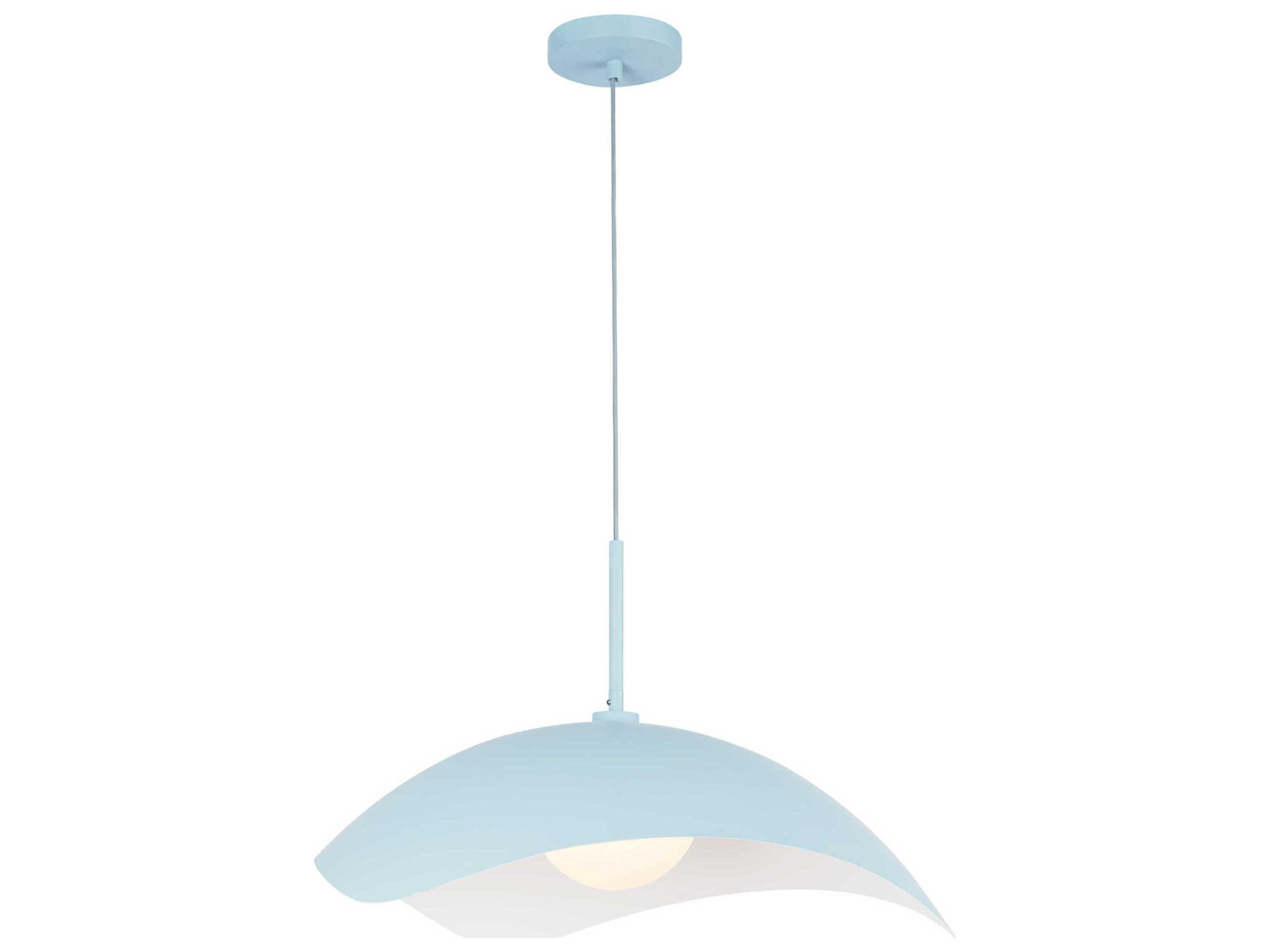 Kirby 1-Light Cerulean Blue Dome Pendant